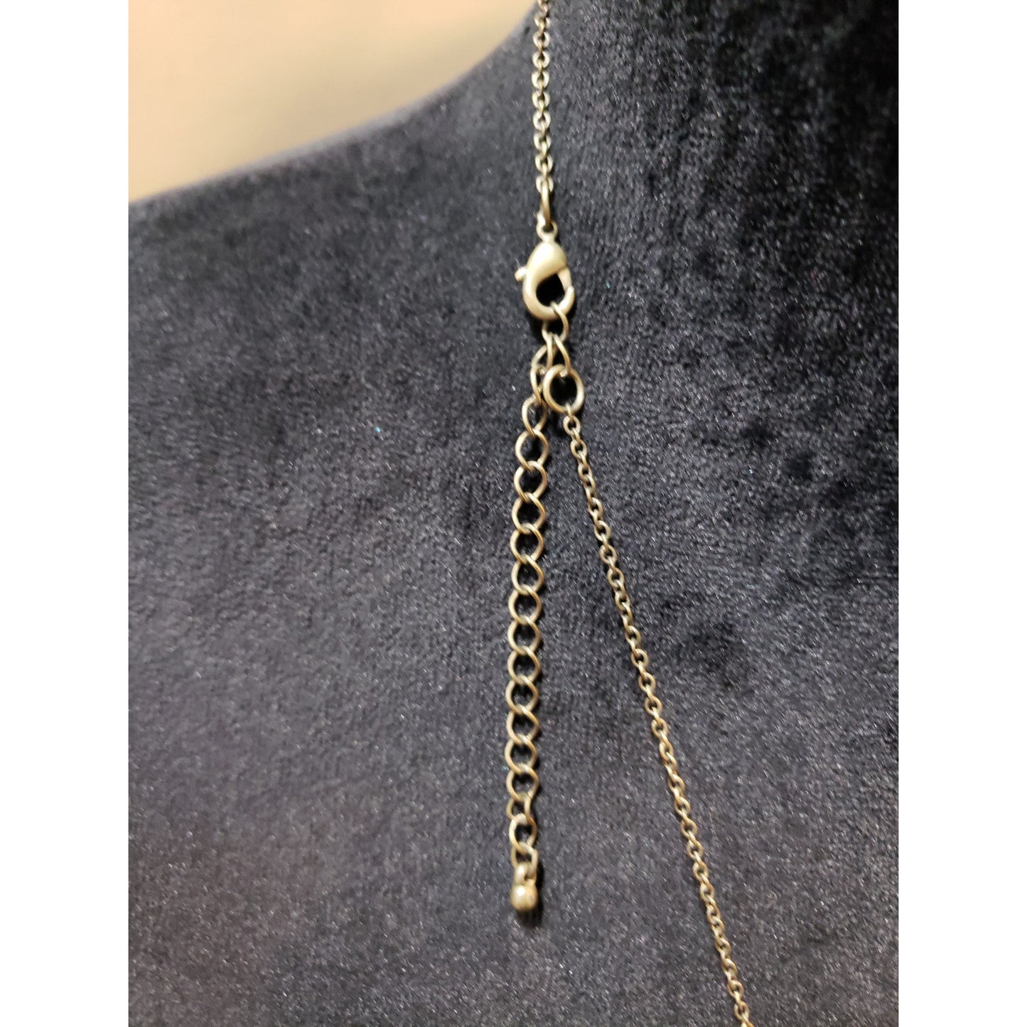 Women's Statement Necklace Colorful Teardrop Pendant Lobster Clasp Boho