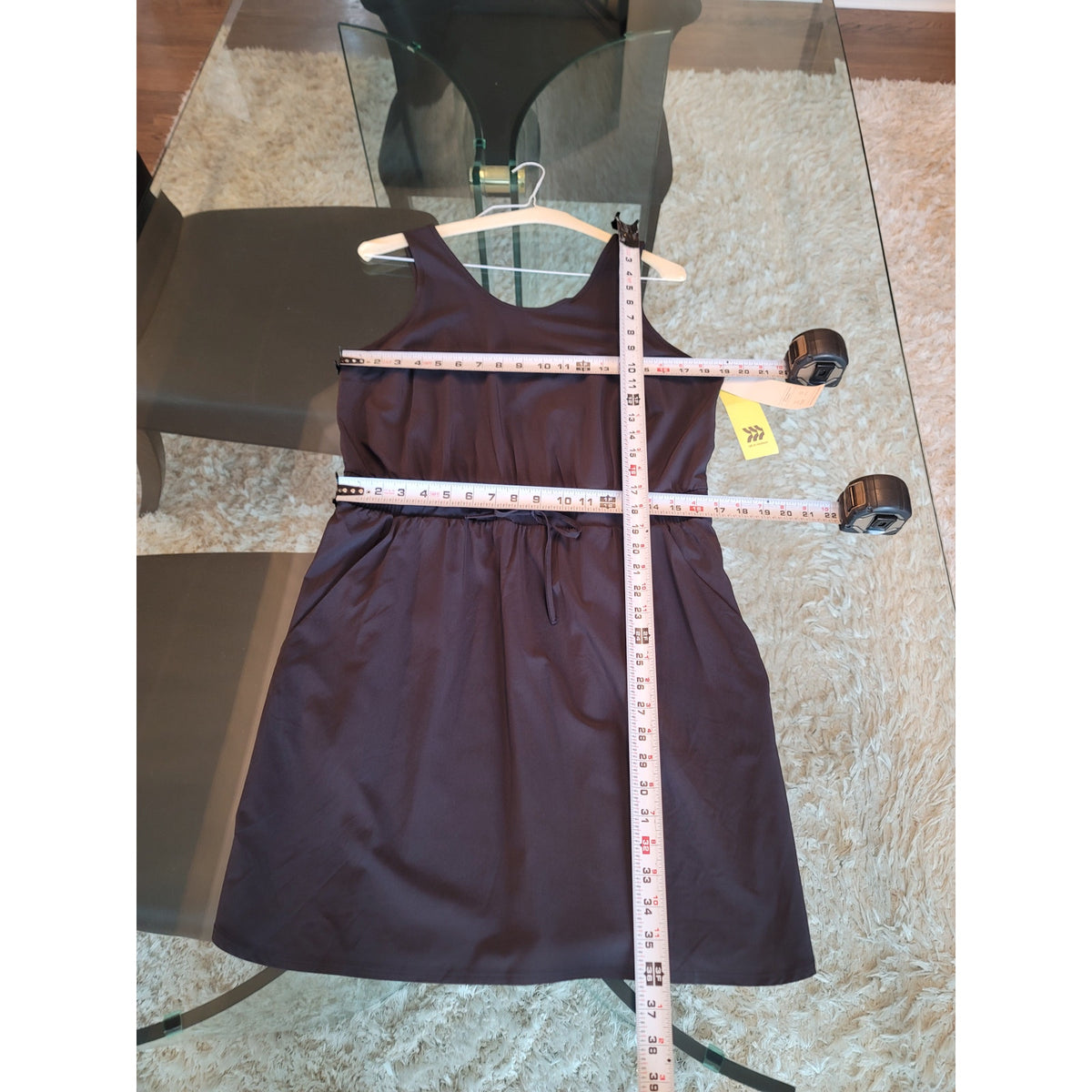 Aryn K Sleeveless Fit Flare Dress Women Medium Black Party Cocktail Formal