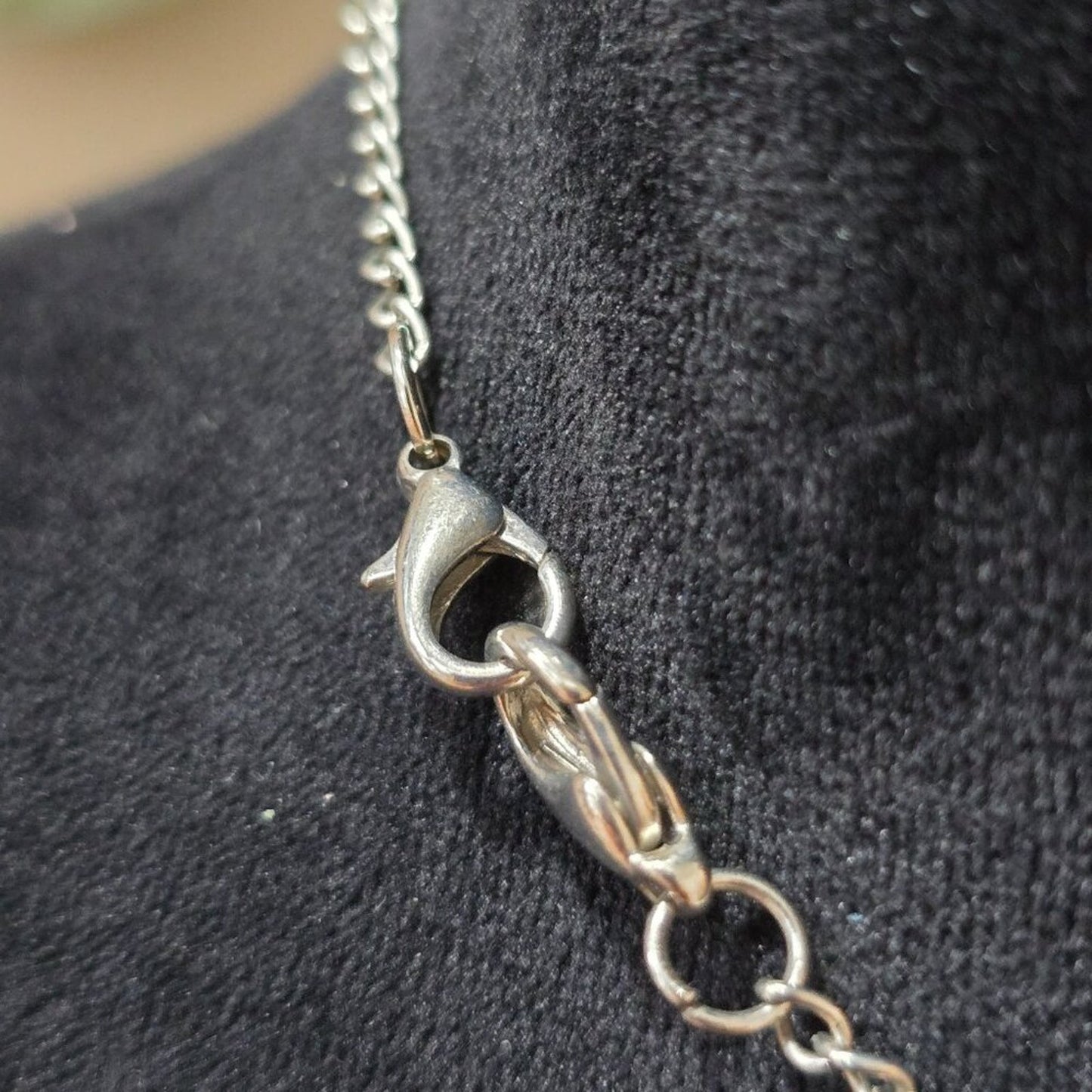 Womens Fashion Green Boulder Opal Stone Necklace Jewelry with Lobster Clasp