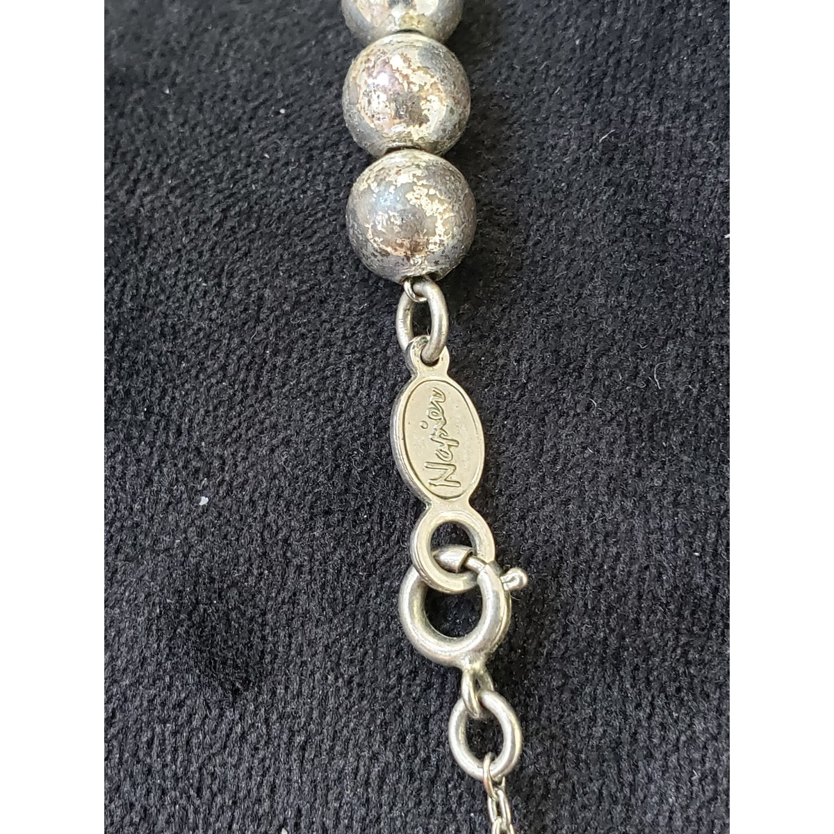 Napier Womens Gold Tone Graduated Bead Ball Necklace Jewelry with Spring Ring