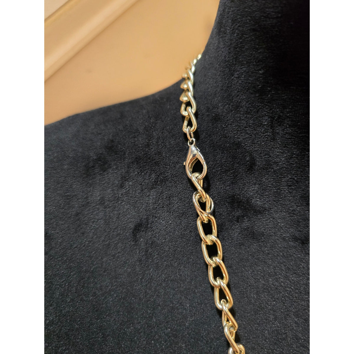 Women's Gold Tone Layered Chain Necklace Geometric Pendant Pearl Multi Strand