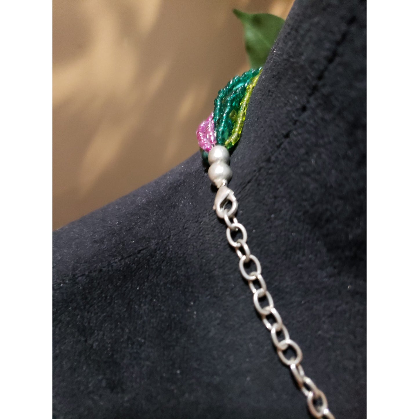 Multicolor Beaded Layered Necklace Boho Statement Jewelry for Women