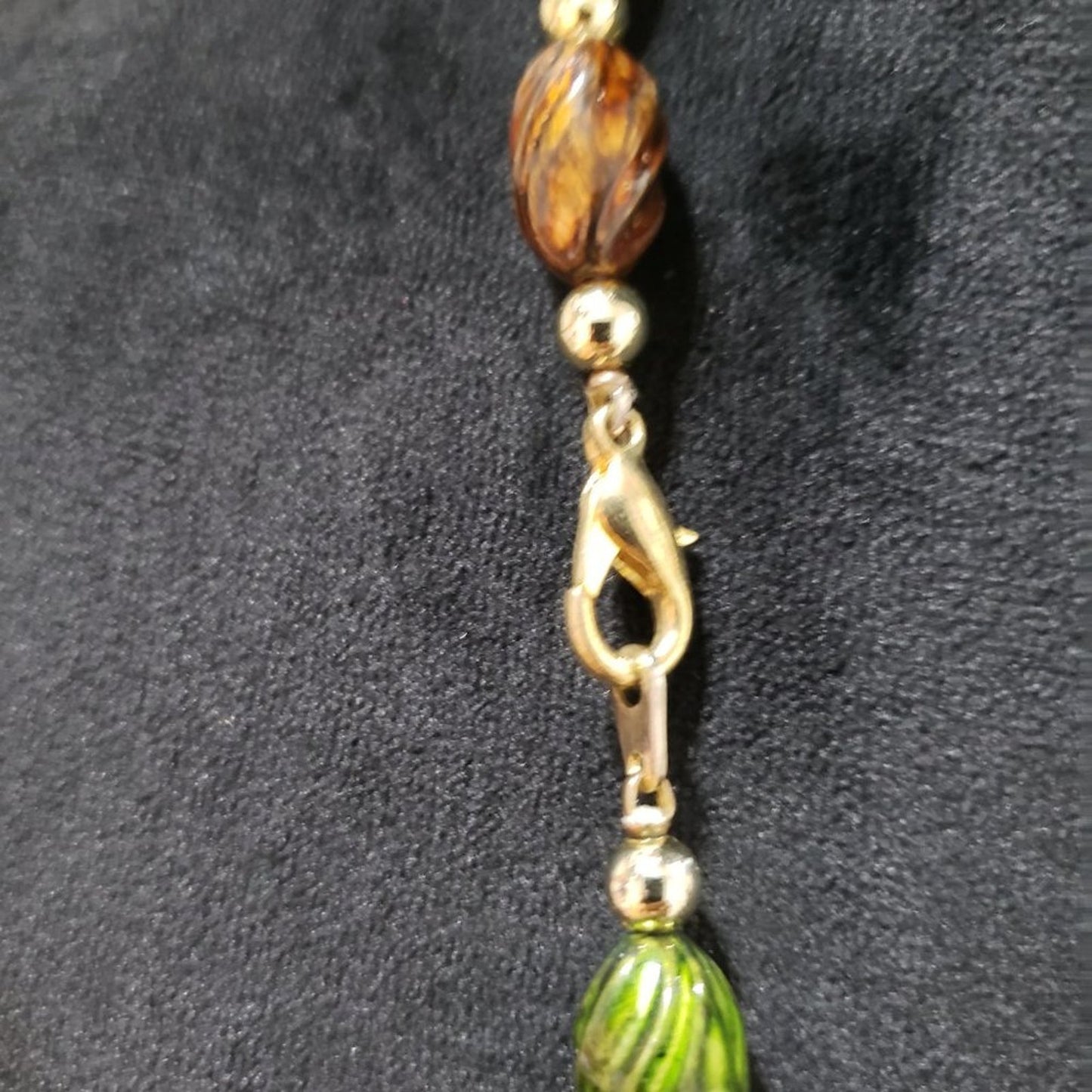 Womens Fashion Multicolour Agate Gemstone Beaded Necklace with Lobster Clasp