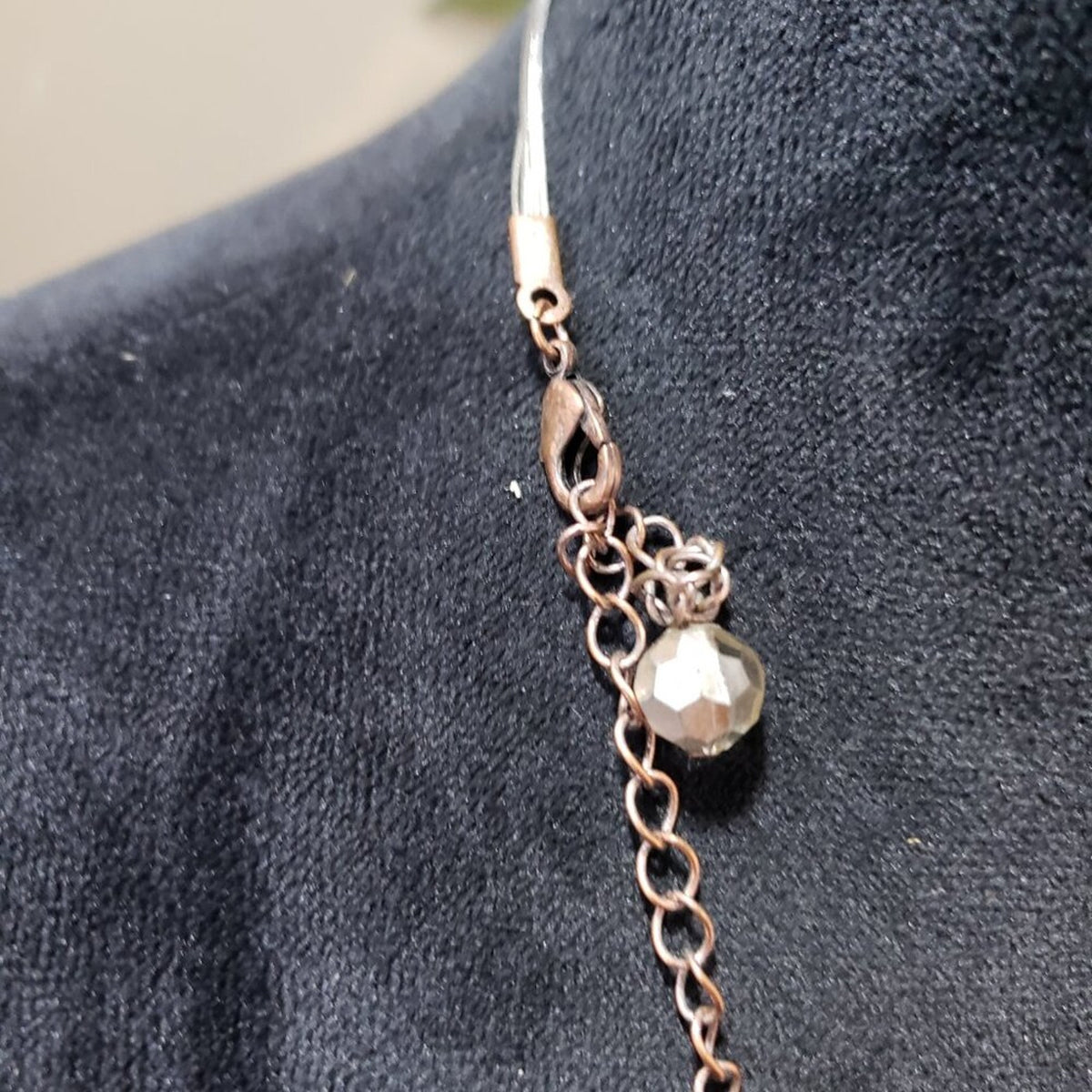 Women's Multi Strands Floating Faux Pearls Crystals & Balls Necklace Jewelry