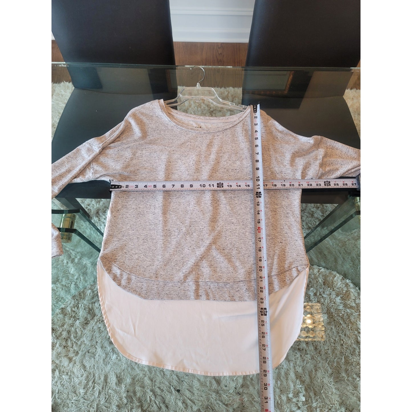 Soho Street Sweater Women's Size Medium Gray Long Sleeve Pullover Knit Casual