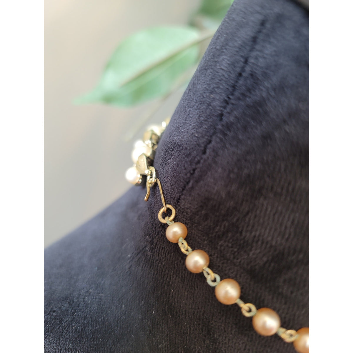 Women's Statement Geometric Gold Necklace With Green Stones Fashion Jewelry