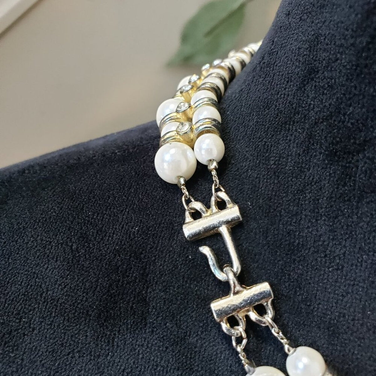 Womens Ivory Pearl Double Strand Beaded Necklace Jewelry with Hook & Eye ClaspWo