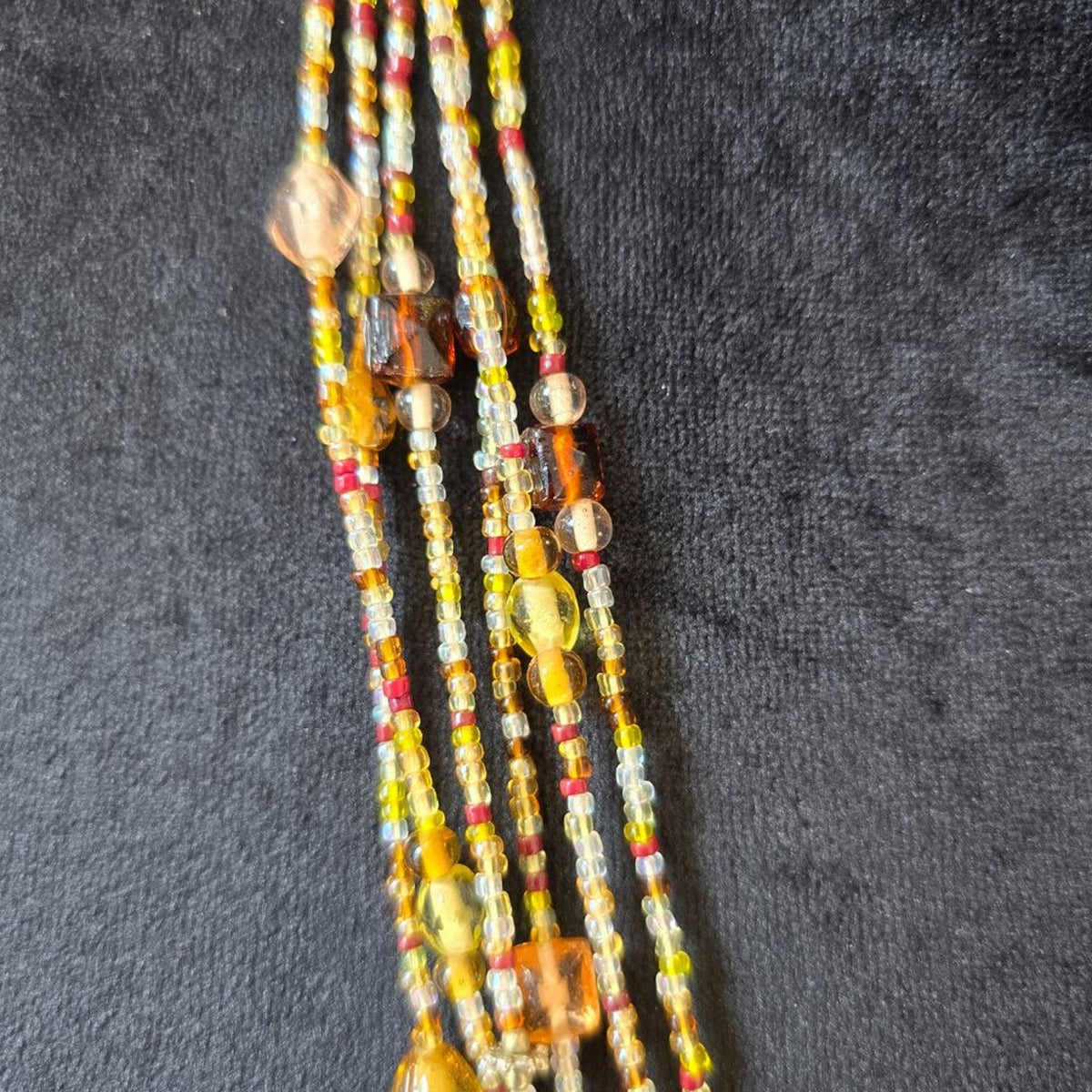 Women Fashion Multicolor Seed Beads Multiple Layered Necklace Jewelry