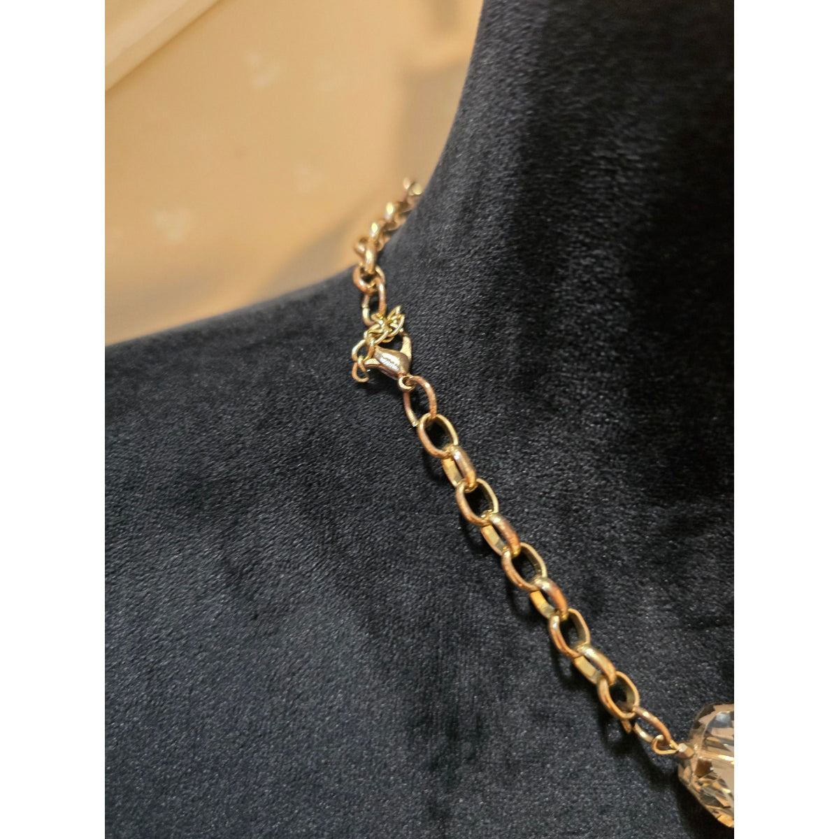 Women's Vintage Gold Tone Multi Chain Necklace Bee Design Statement Pendant