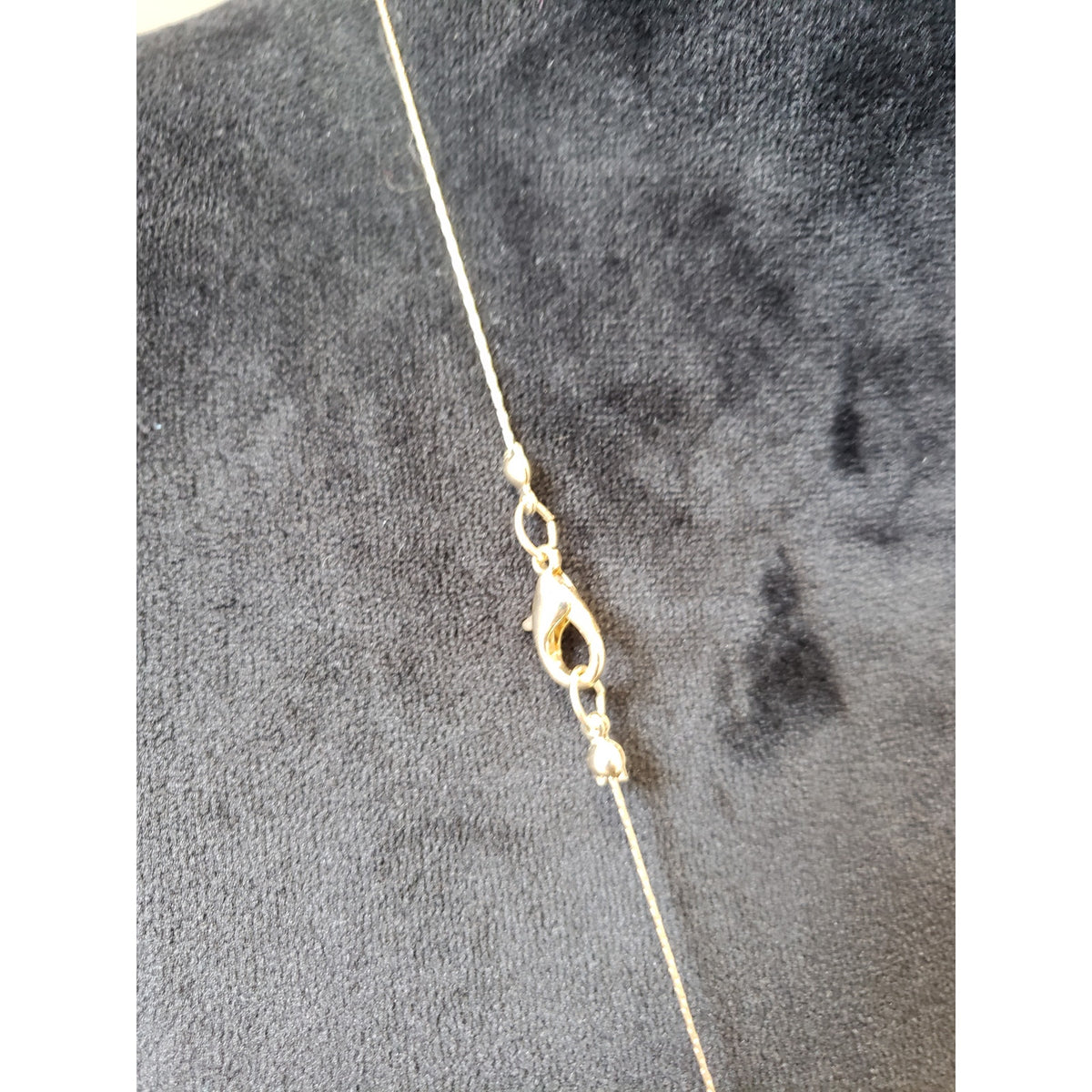 Women Gold Clear Faceted Bead Necklace Long Strand Lobster Clasp Elegant