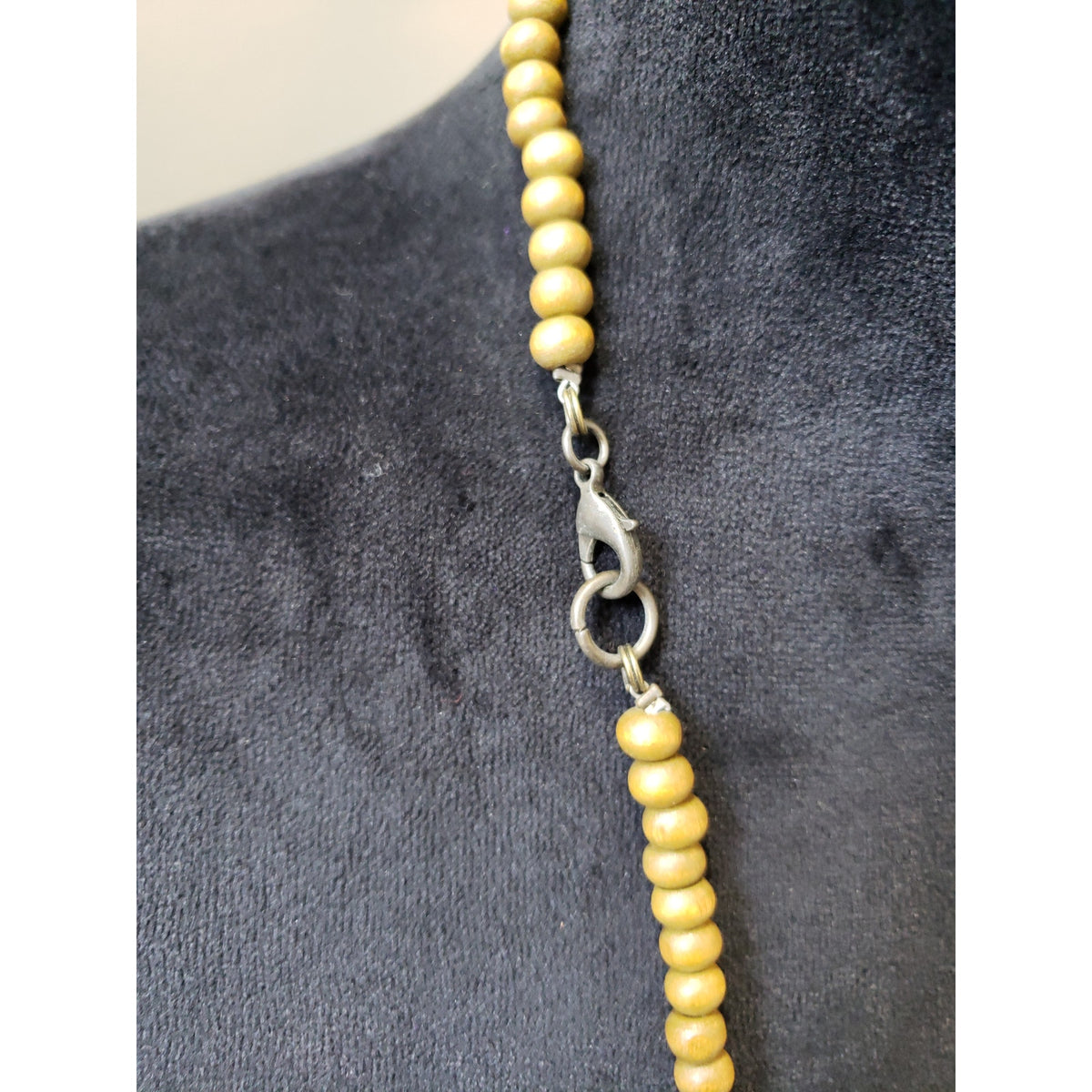 Women's Chunky Boho Beaded Necklace Lobster Clasp Earth Tone Tribal Statement