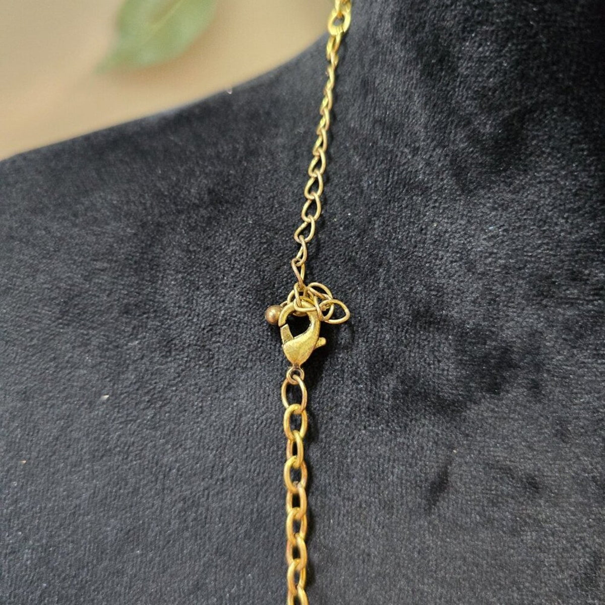 Womens Pearl Drop Chain Tassel Gold Tone Chain Necklace Jewelry w/ Lobster Clasp
