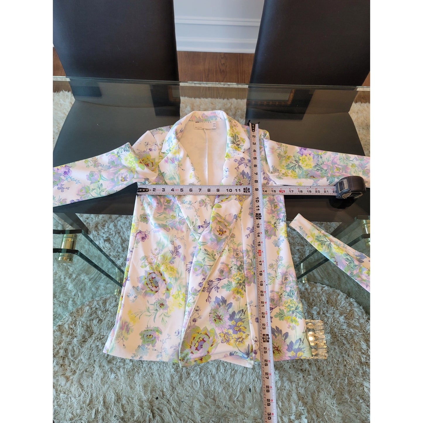 ASOS Design Maternity Pantsuit Size US 2 White Floral Blazer and Trousers Petite