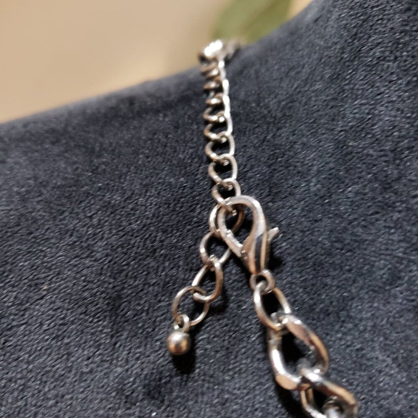 Womens Fashion Clear White Crystal Stone Link Chain Necklace with Lobster Clasp