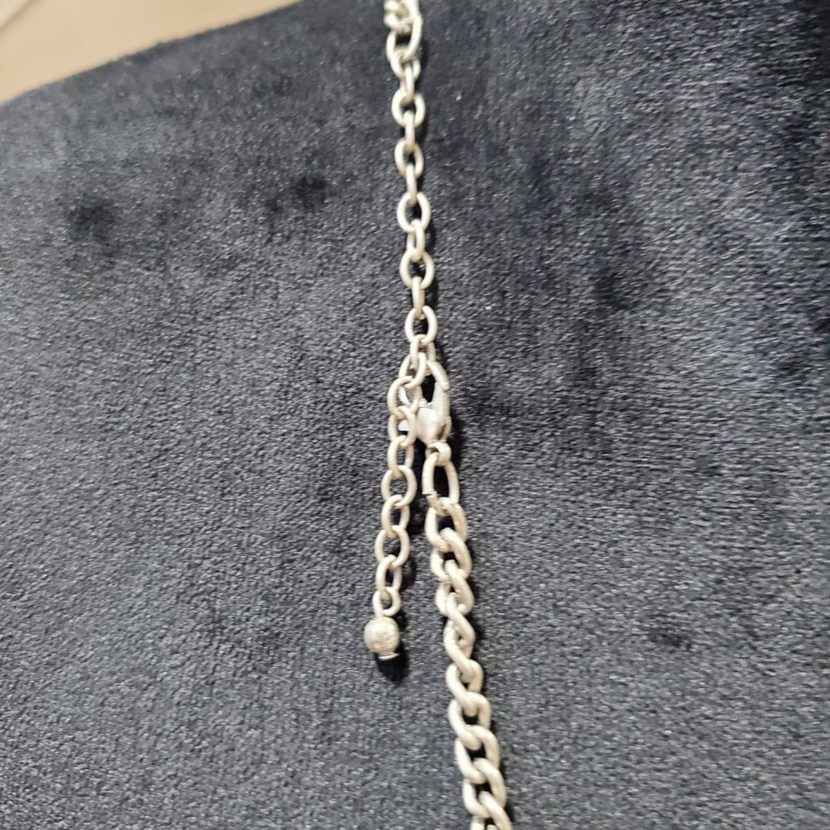 Womens Silver Center Coin Extender Chain Statement Necklace with Lobster Clasp