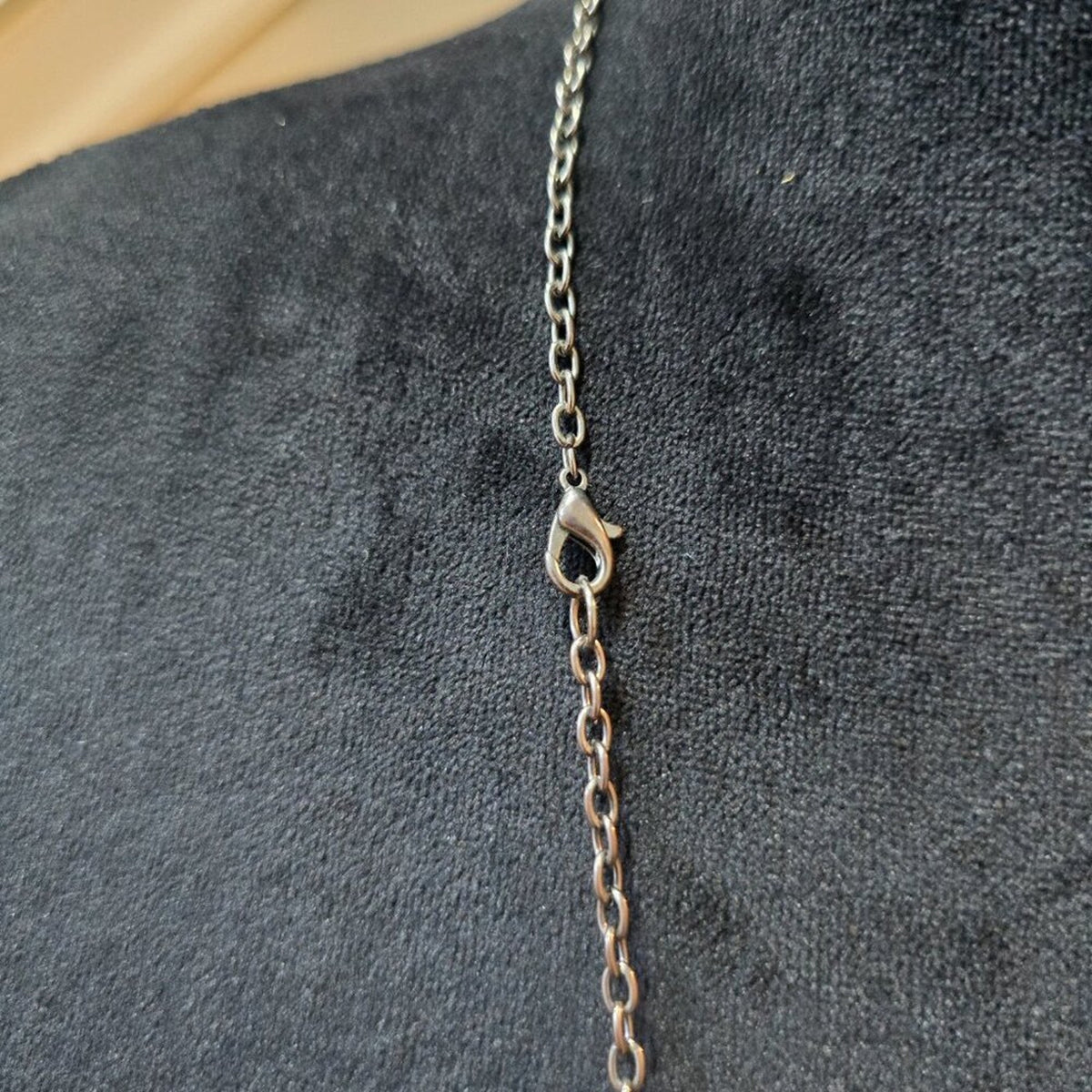 Womens Fashion Multi Linked Assorted Beads Silver Chain Long Necklace w/ Lobster