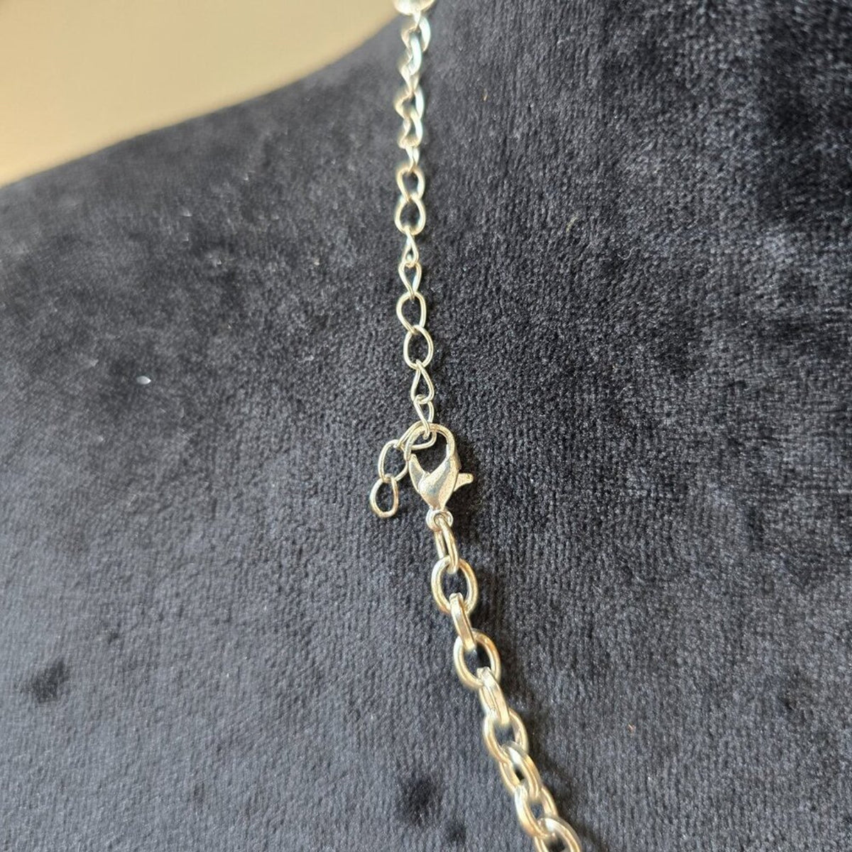 Women Fashion Silver Tone Trapezium Link Necklace Jewelry with Bracelet