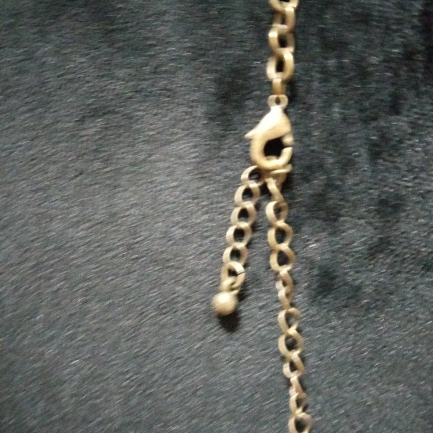 Womens Fashion Chunky Gold Tone Charm Pendant Long Necklace with Lobster Clasp