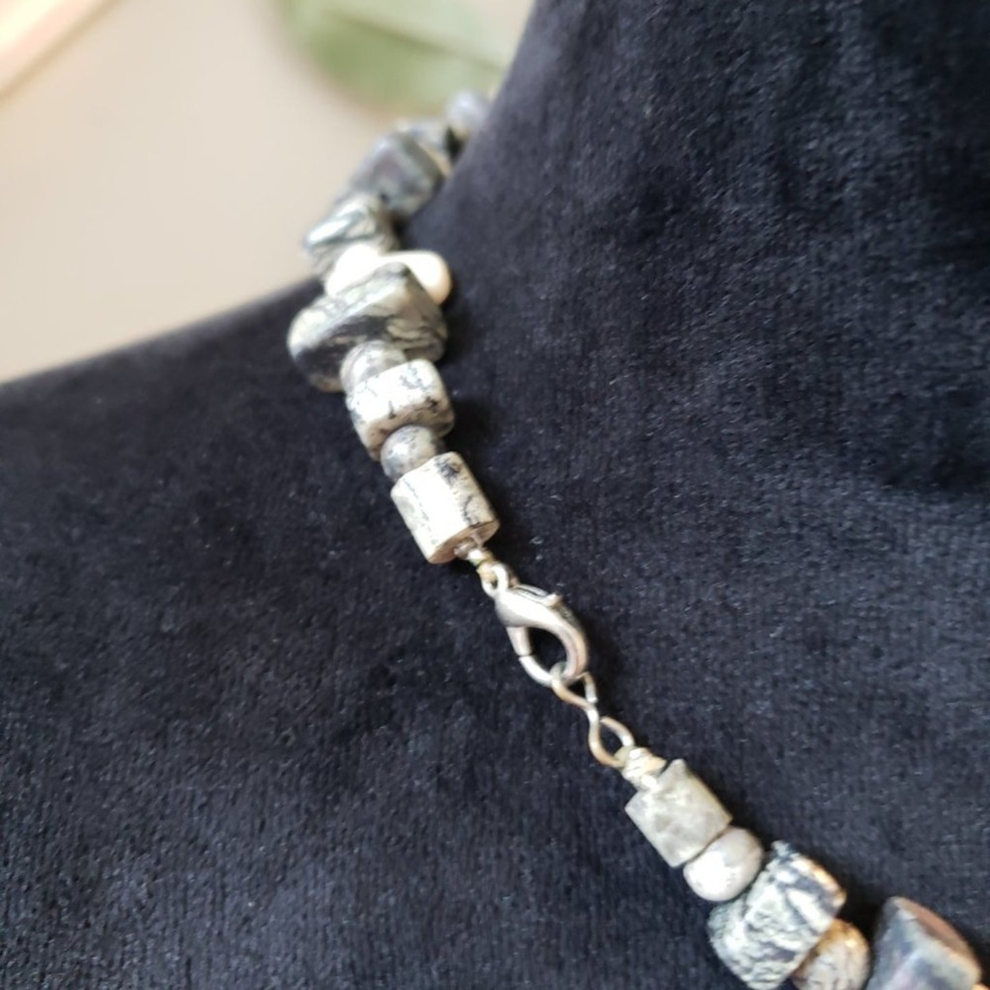 Womens Fashion Old Islamic Underground Beads Collar Necklace with Lobster Clasp