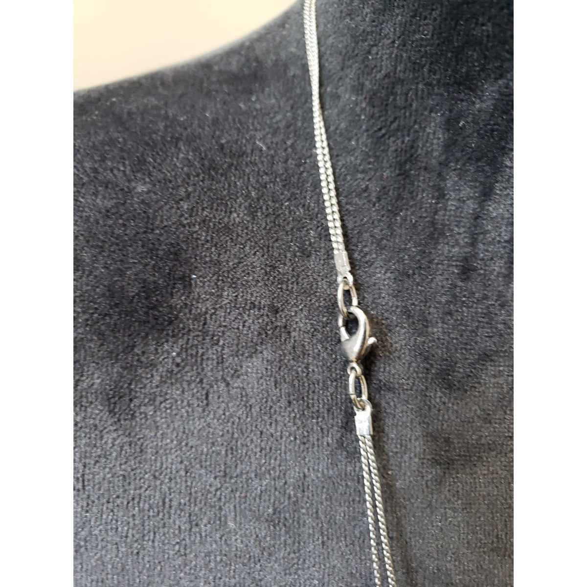 Women's Black Silver Bead Necklace Multi Strand Lobster Clasp Modern Look
