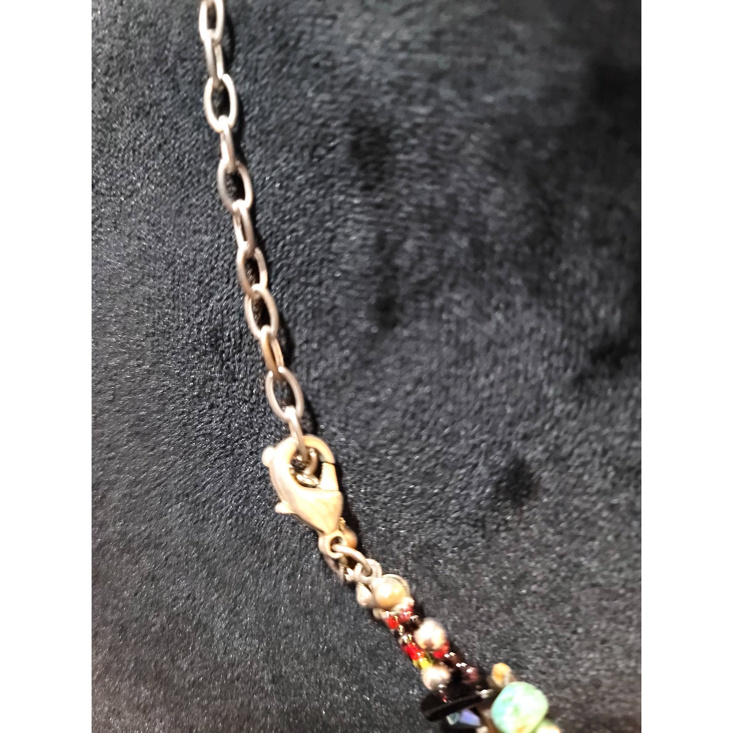 Women's Multicolor Beaded Necklace Boho Style Layered Lobster Clasp Jewelry