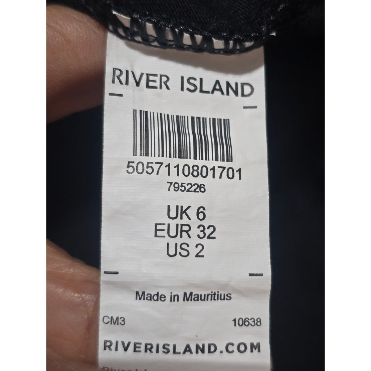 River Island Skirt Dress Women's Size 2 Black Ruffle Short Sleeves Crew Neck