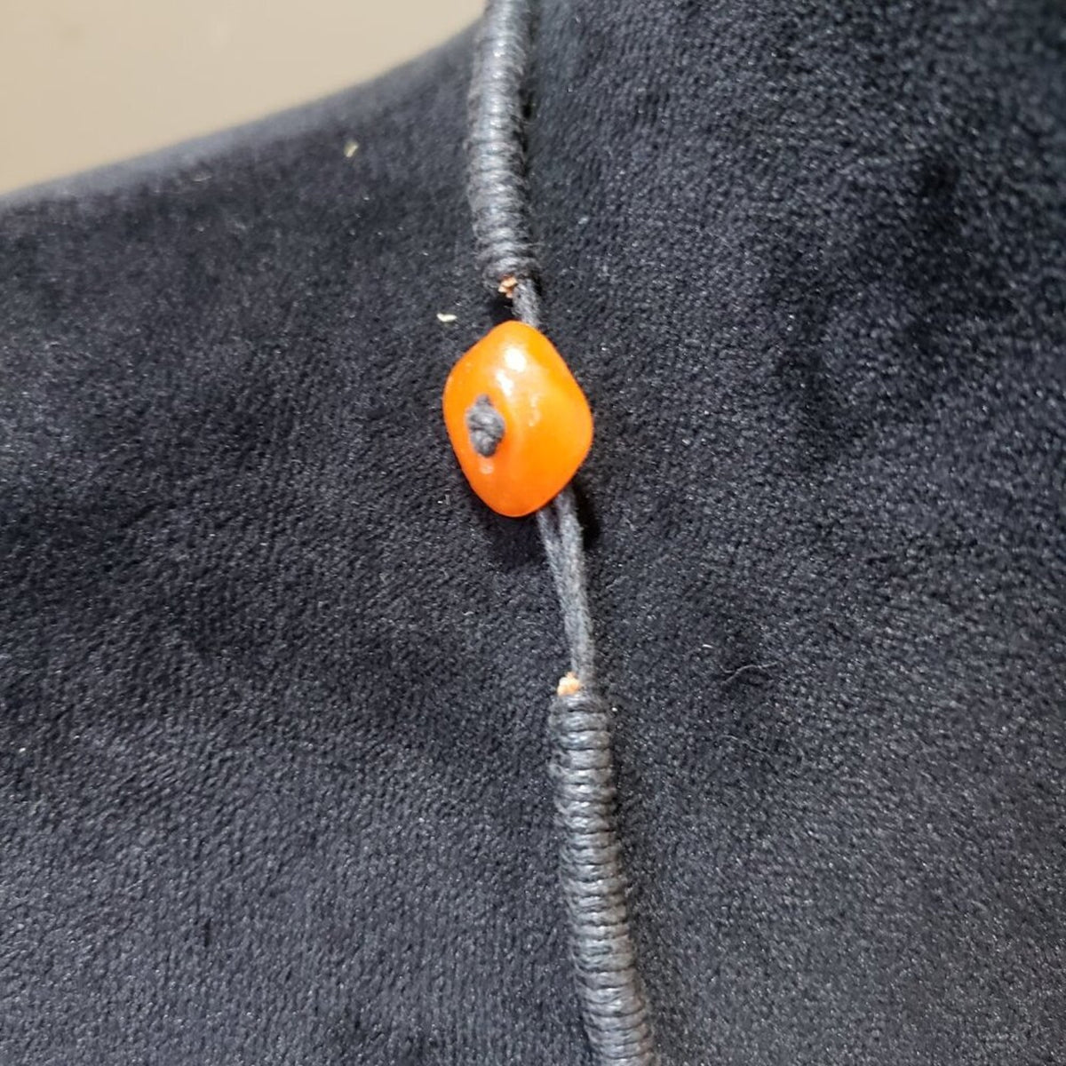 Women's Fashion Three Strand Orange Carnelian Gemstone Charm Necklace Jewelry