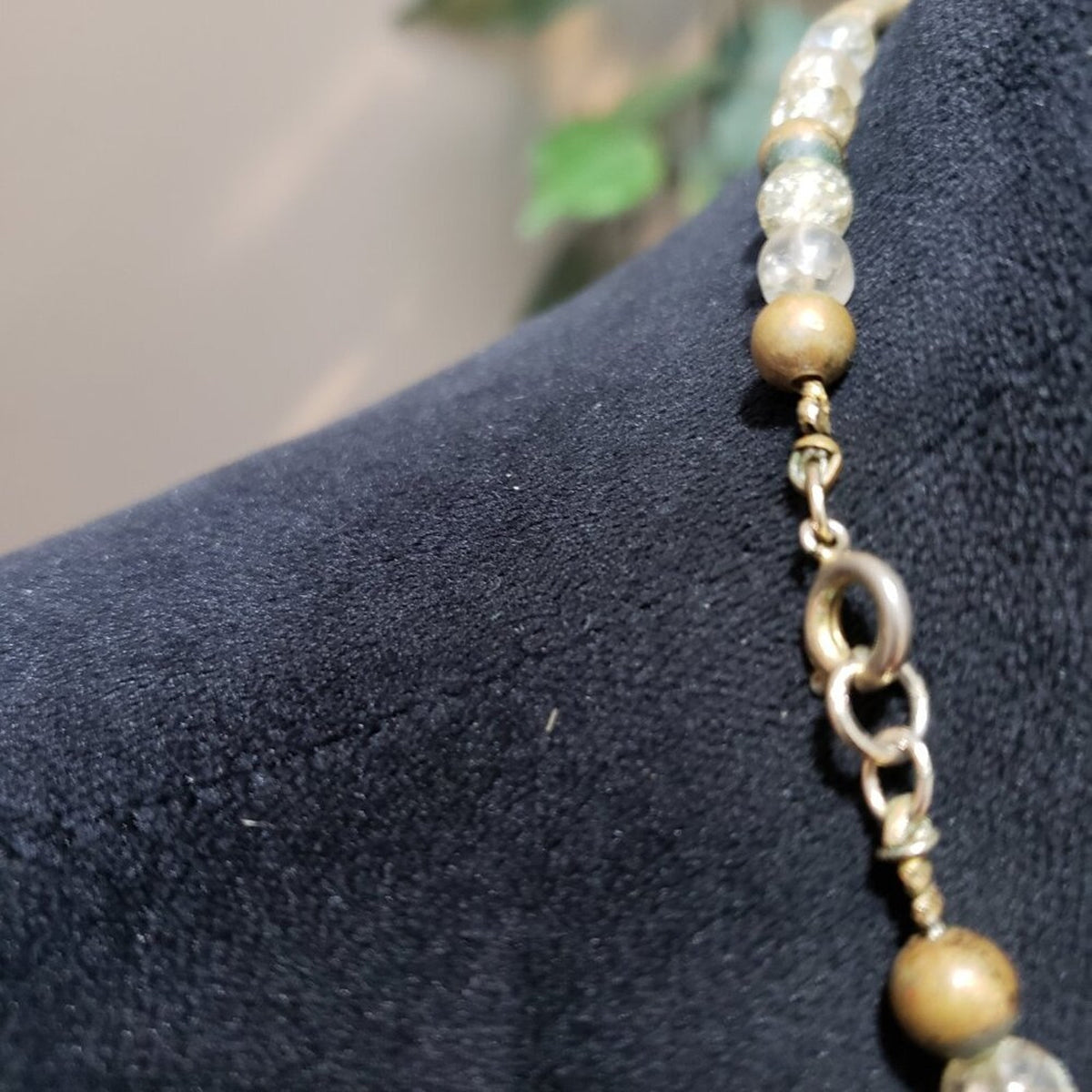 Women's Yellow Agate and Jasper Glass Charms Necklace Jewelry with Lobster Clasp