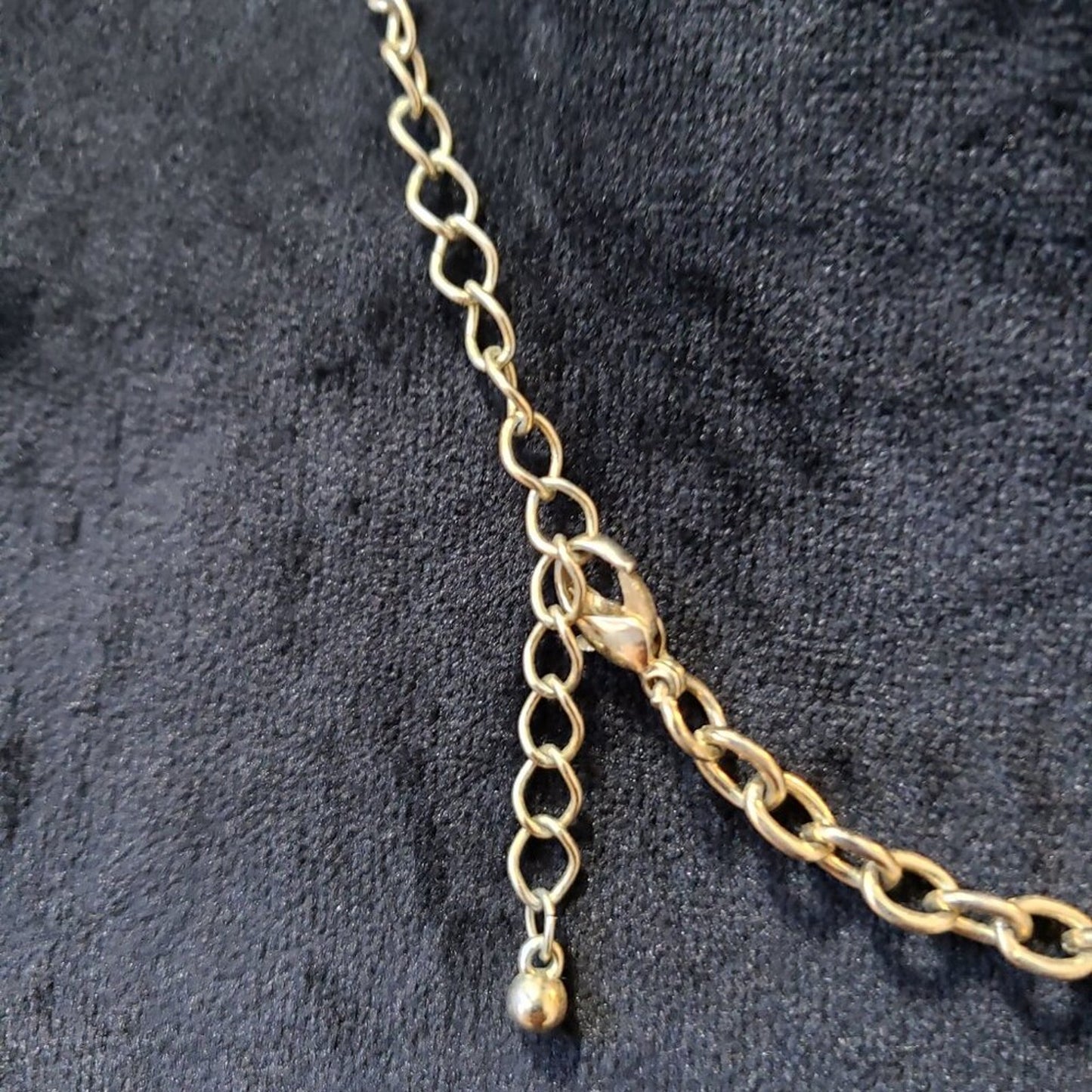 Womens Fashion Yellow Blue Teardrop Beaded Necklace Jewelry with Lobster Clasp