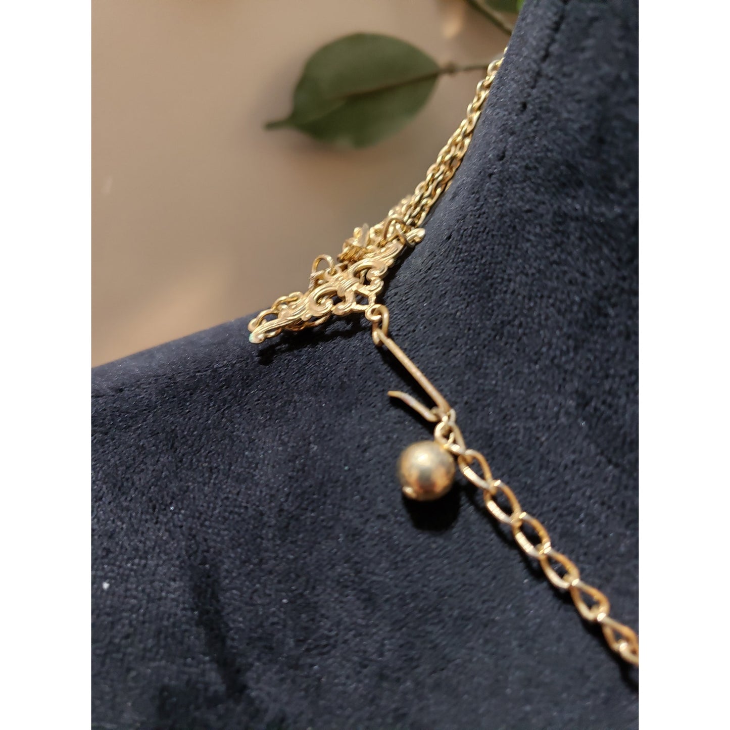 Womens Fashion Gold Tone Multilayer Paper Clip & Link Chains Necklace Jewelry