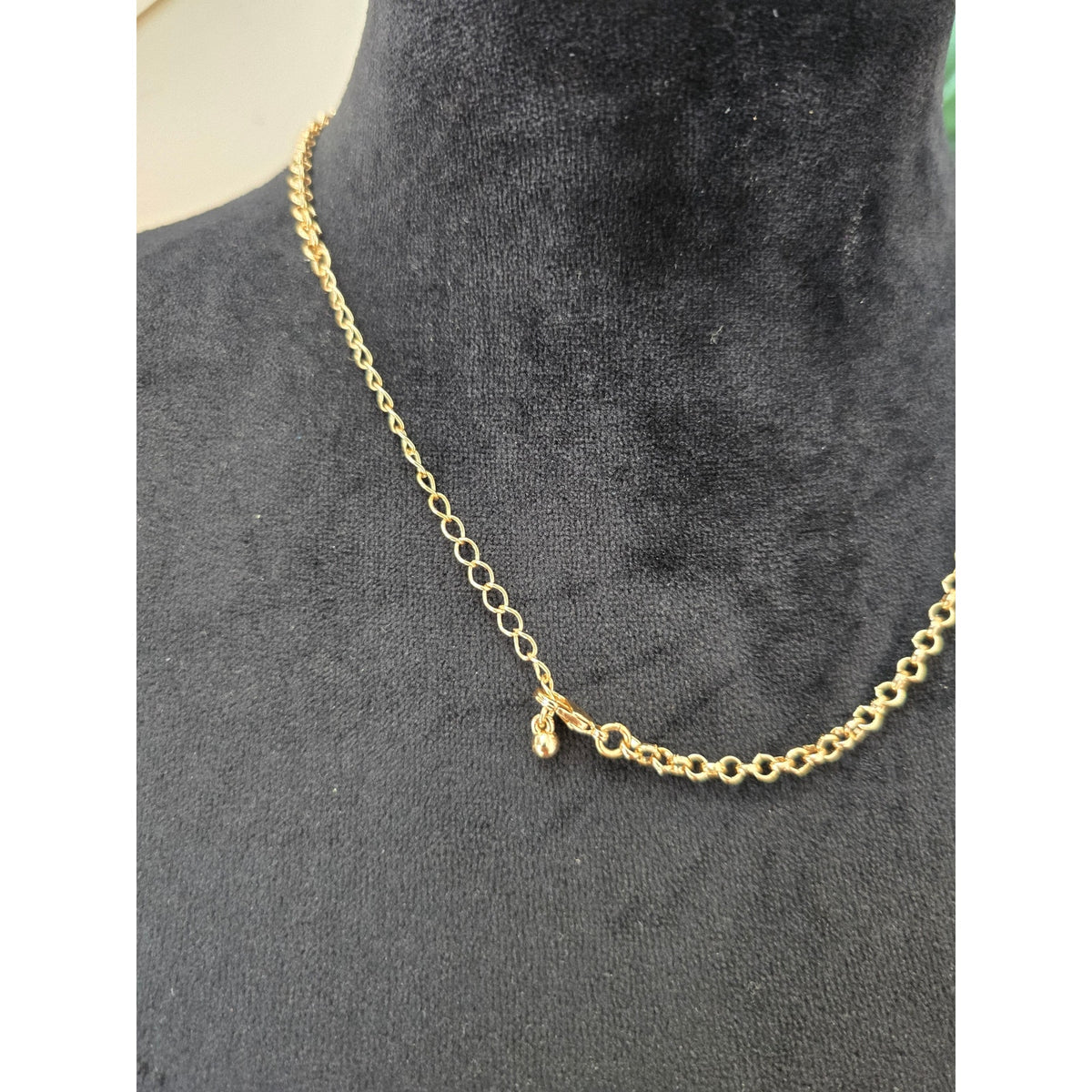 Orange Gold Tone Rhinestone Teardrop Bib Statement Necklace