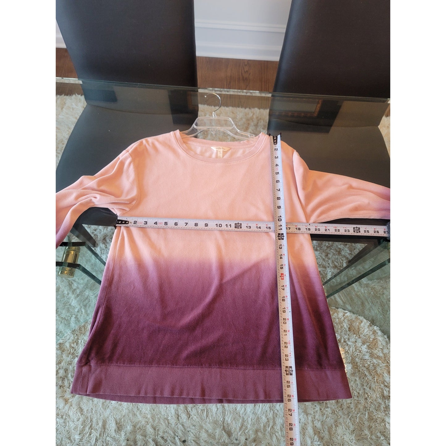 Matilda Jane Sweater Women's Size S Pink Purple Ombre Long Sleeve Knit Pullover