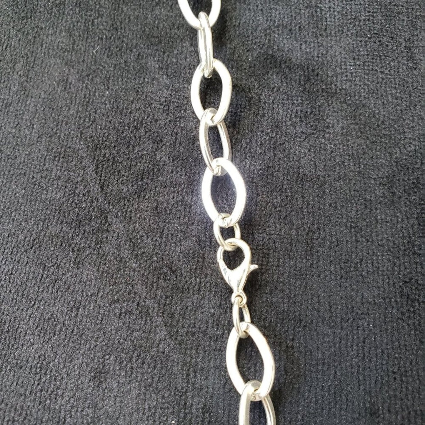 Womens Fashion Silver Tone Link Ball Chain Necklace Jewelry with Lobster Clasp