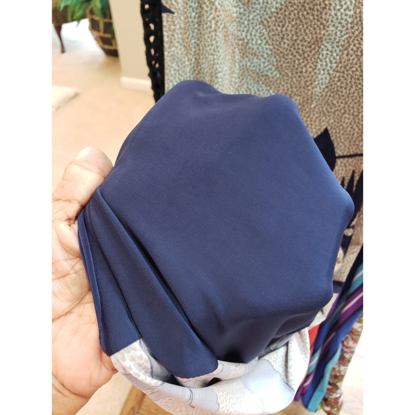 Uptown Sheath Dress Womens Medium Multi Floral Lined Scoop Neck Spaghetti Strap