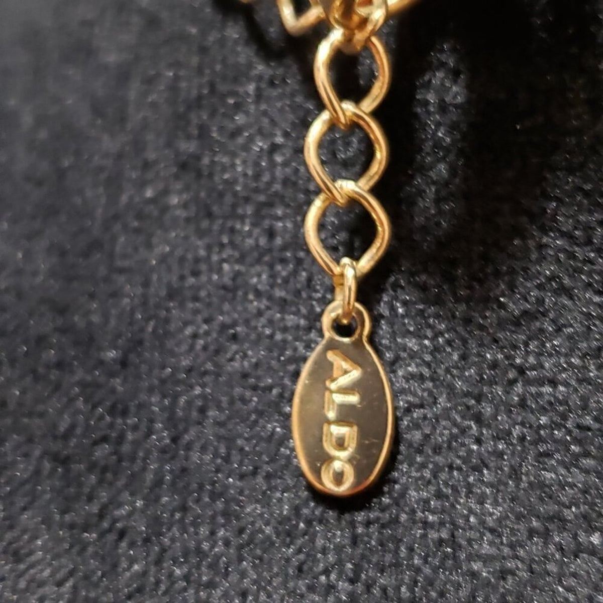 Aldo Womens Fashion Double Lines Gold Tone Choker Necklace with Lobster Clasp