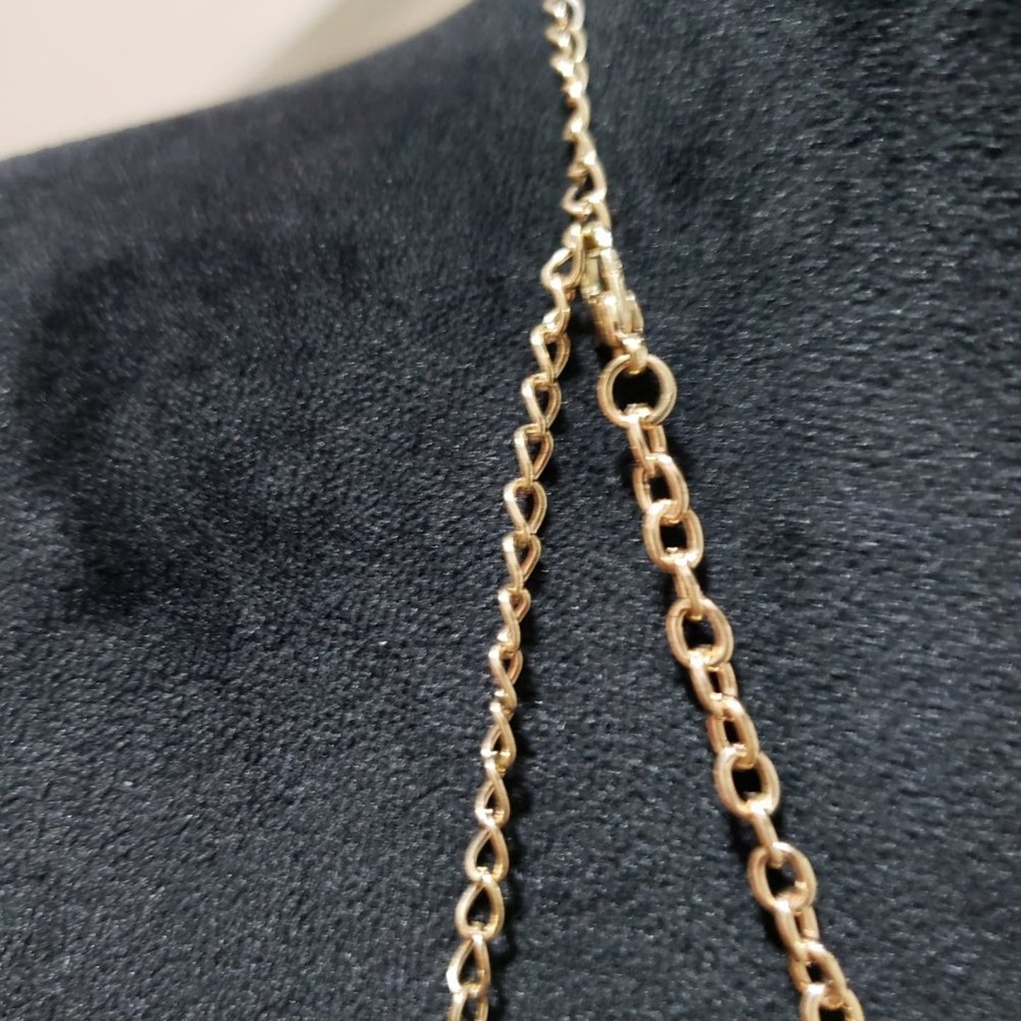 Womens Round Yellow Chunky Beaded & Gold Tone Chain Necklace