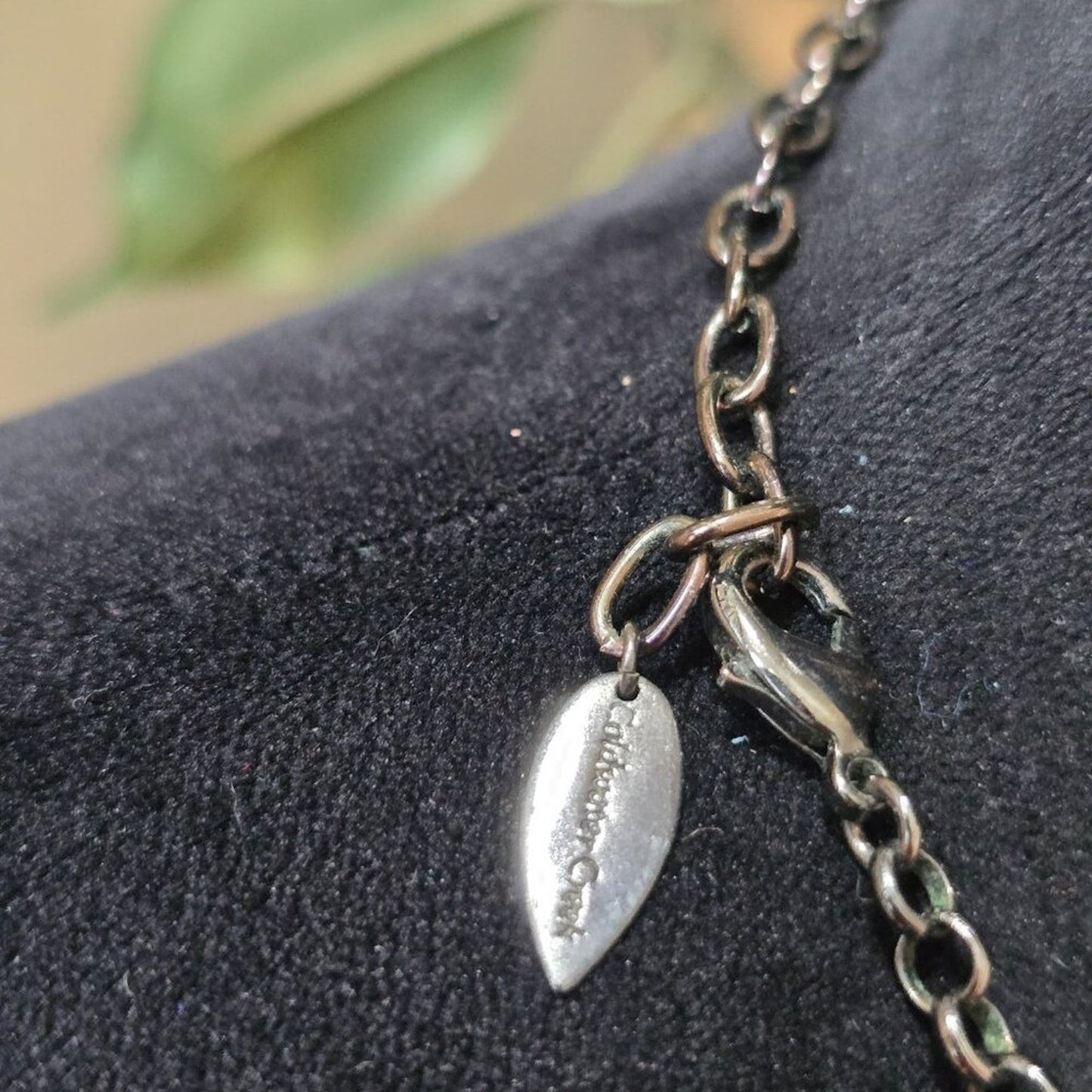 Womens Clear Crystal Stone Silver Tone Curb Chain Necklace with Lobster Clasp