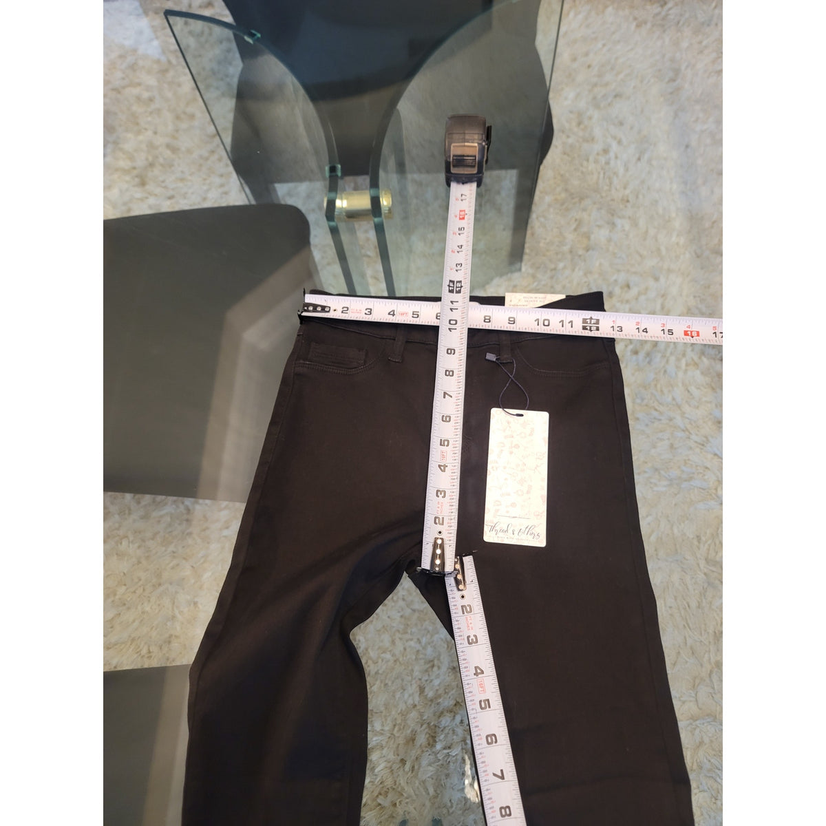 Thread & Others Sculpted High Waist Skinny Fit Jeans Women's Size 3/26 Black