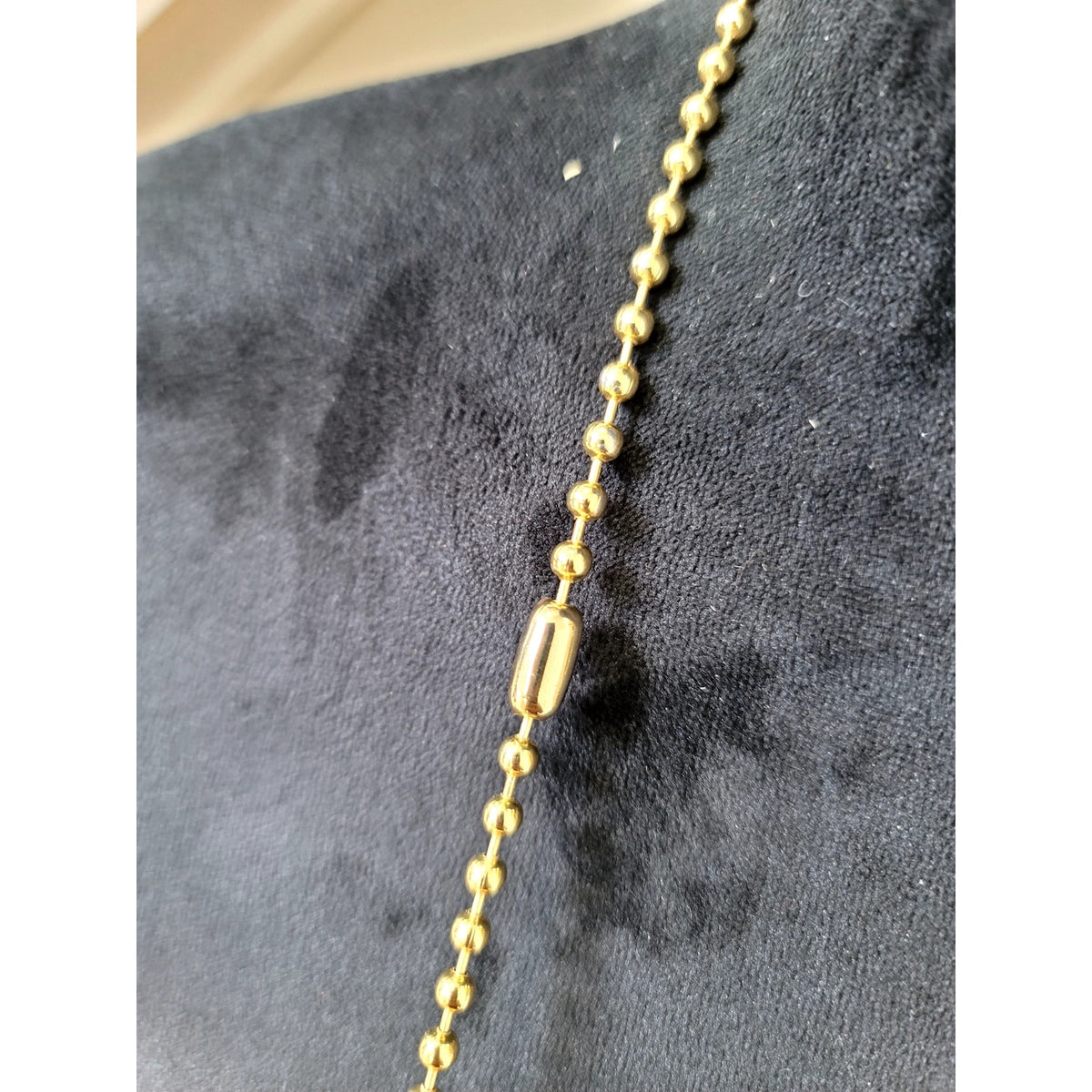 Antique Gold Tone Beaded Necklace Pink Stone Pendant Boho Vintage Statement