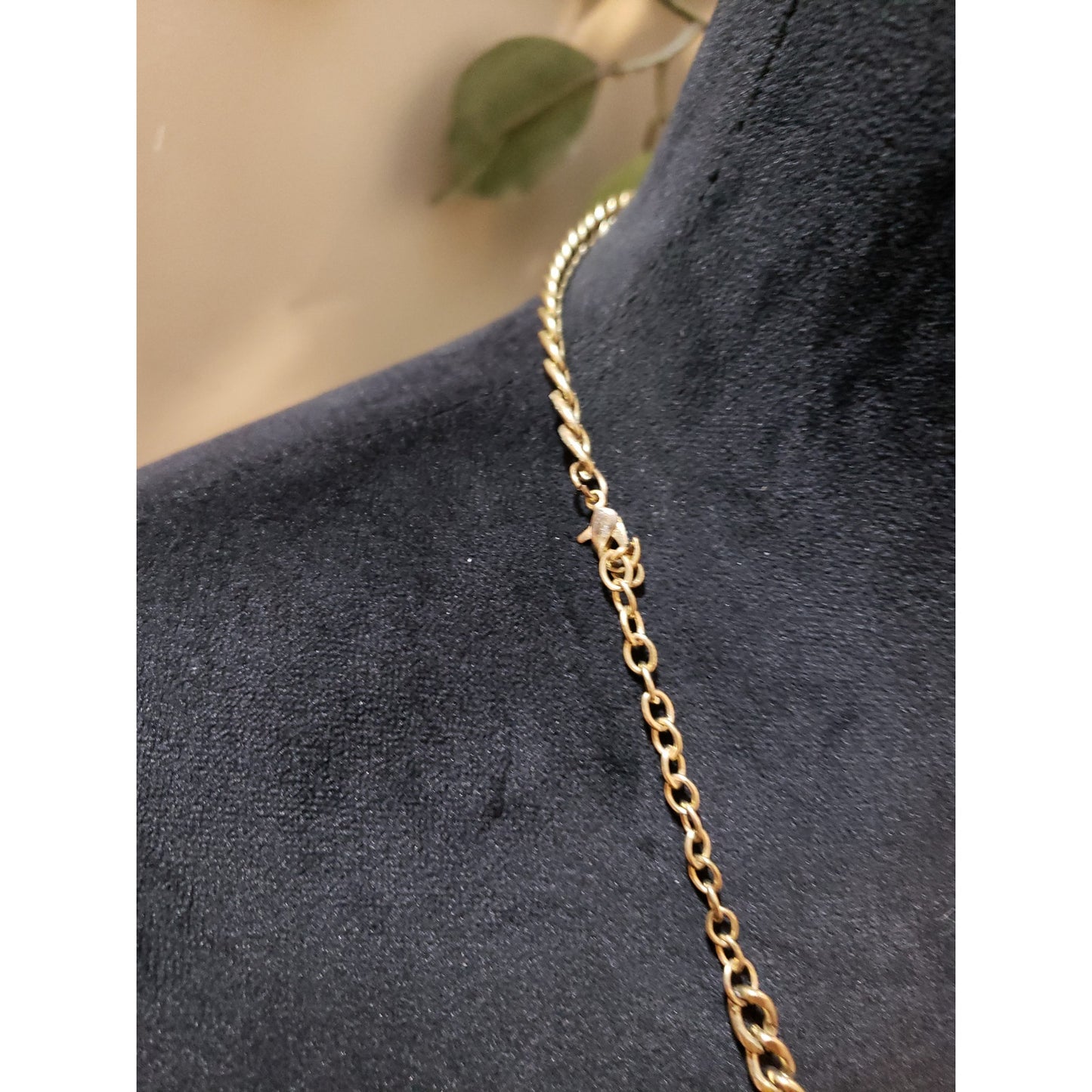 Womens Gold Metal Neon Corded Clear Rhinestone Summer Chain Mantle Necklace