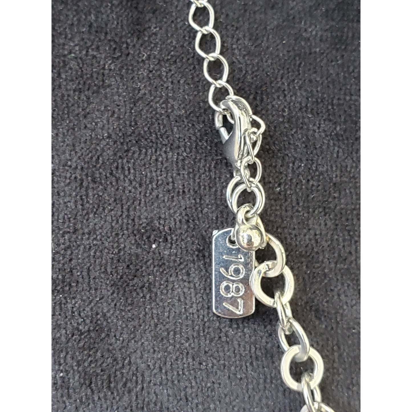 Womens Silver Tone Rhinestone Multi Chains Circle Link Necklace w/ Lobster Clasp