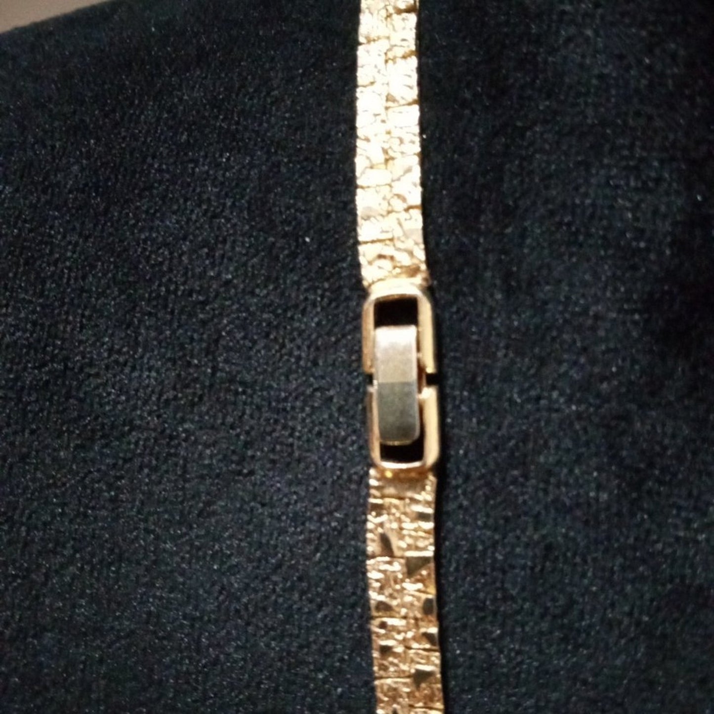 Womens Modern Fashion Elegant Chunky Gold Tone Chain Collar Necklace