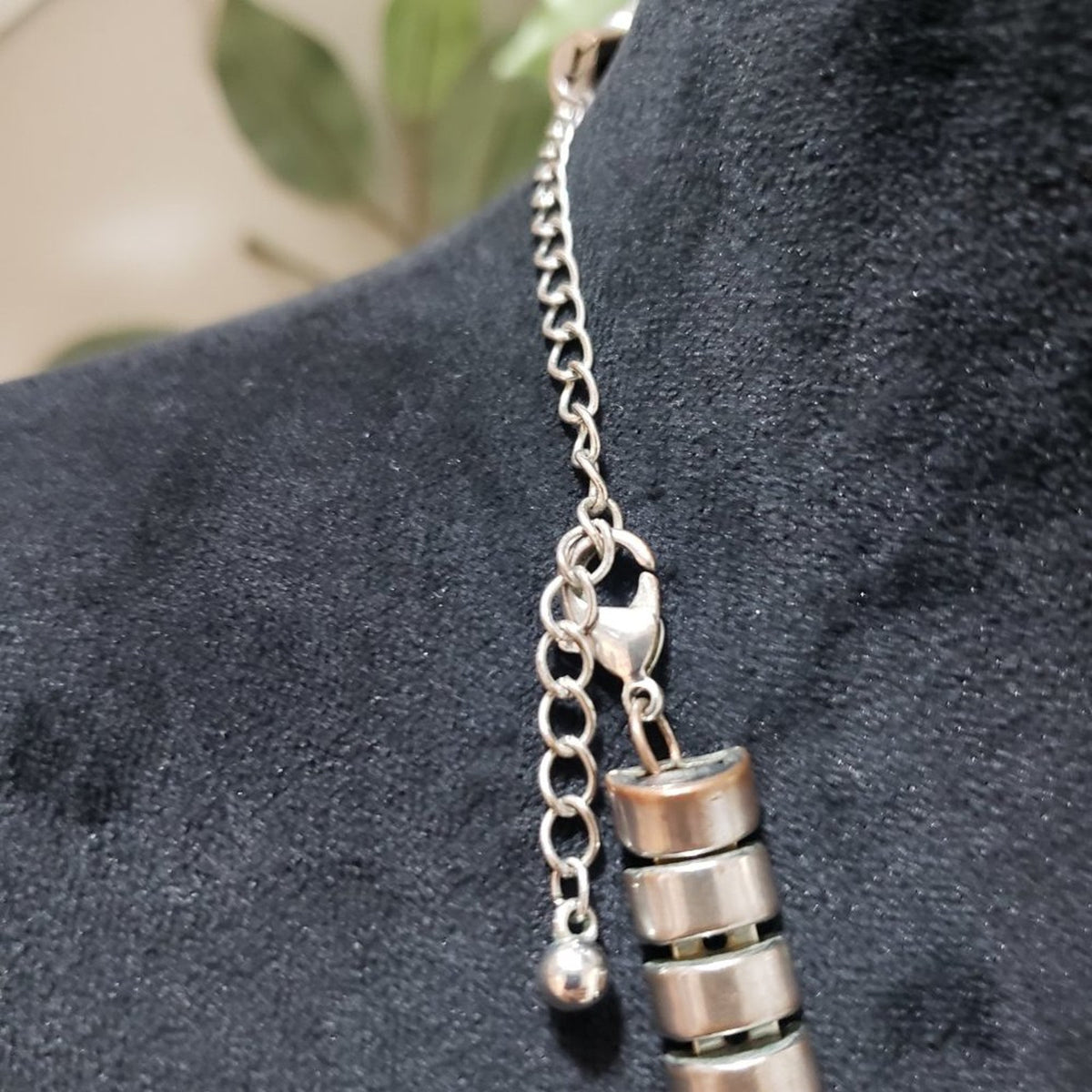 Women's Silver Tone Double Strand With Freshwater Pearls Lobster Clasp Necklace
