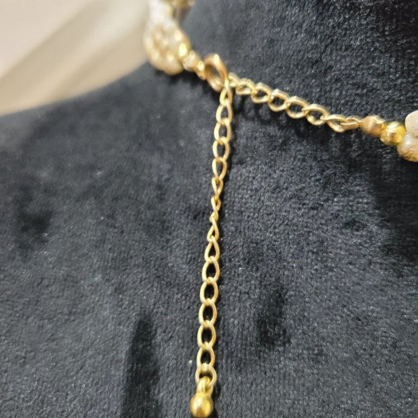 Women's Collar Bib Necklace Choker Round Beaded Jewellery Necklace