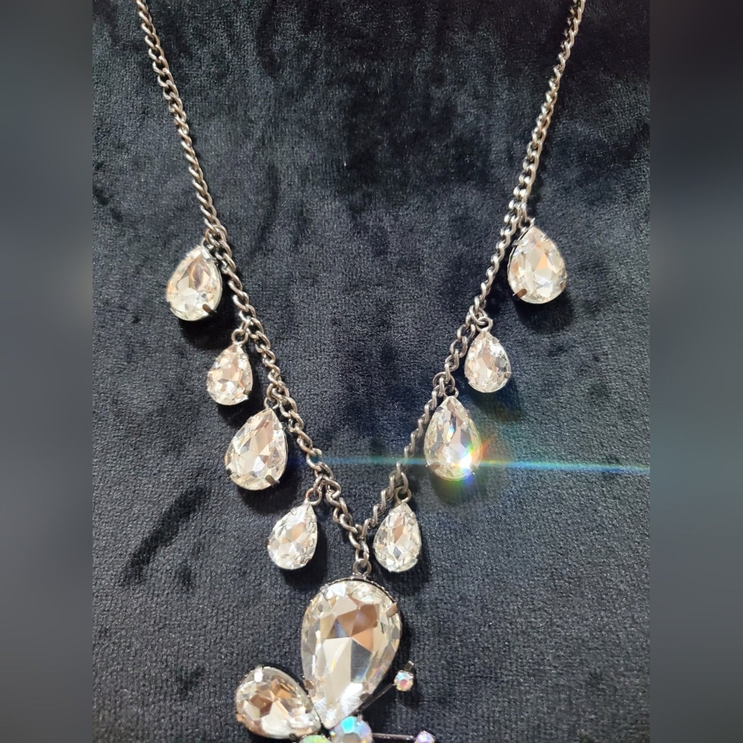 Tracin Lynn Crystal Butterfly Necklace