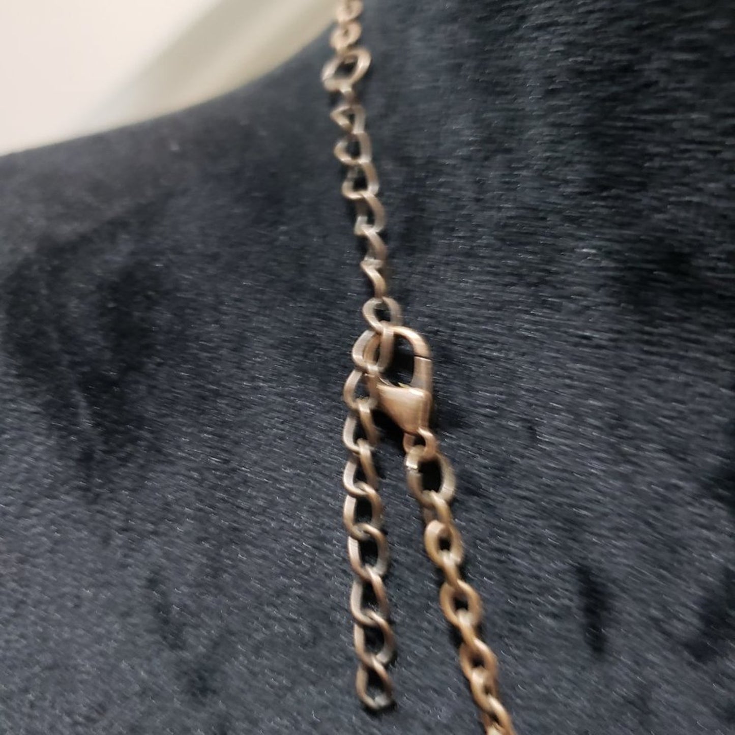 Abstract Wavy Plates Copper Chain Silver Brass Fan of the Tribe Necklace