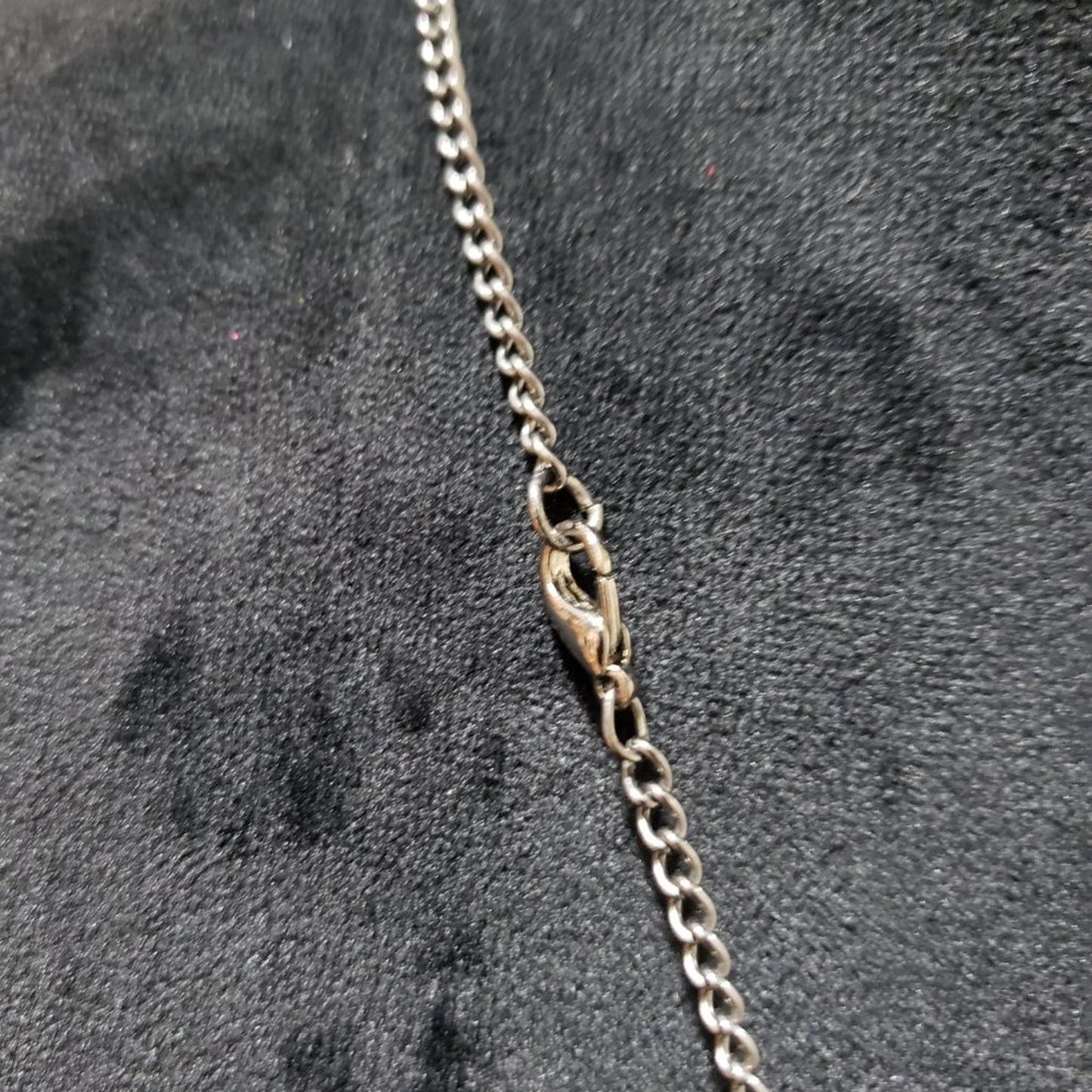 Womens Fashion Silver Boho Style Beaded Teardrop Pendant Necklace with Lobster
