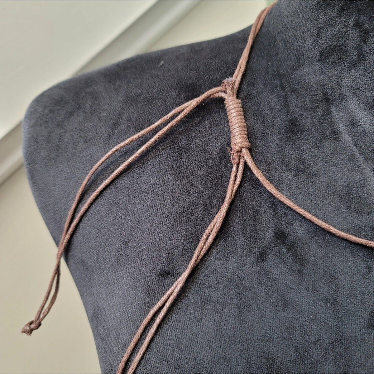Pink and Brown Wooden Necklace