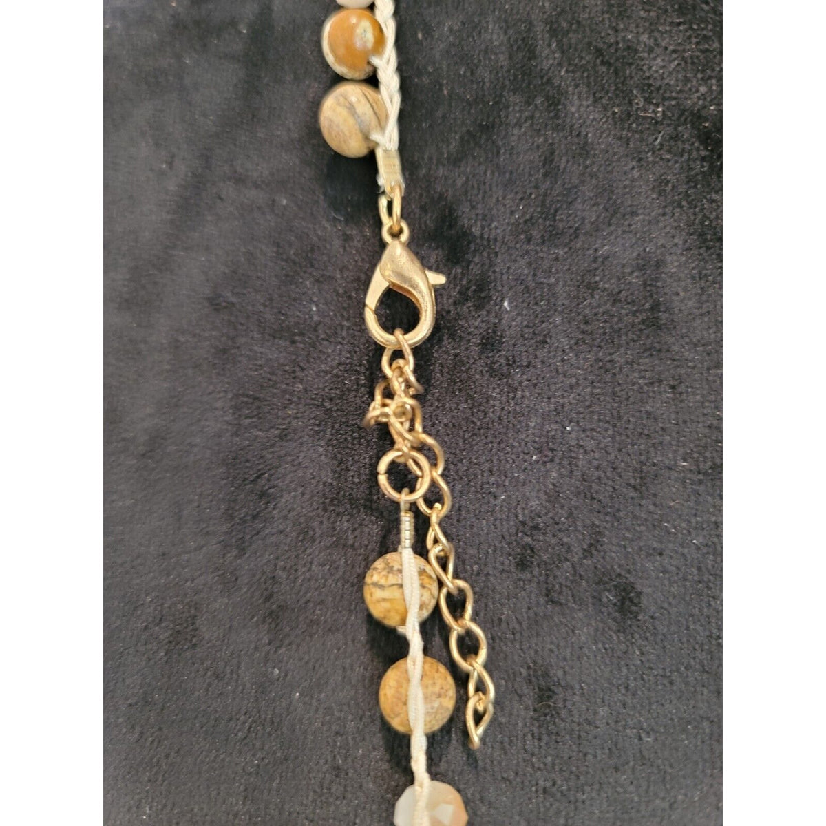Womens Fashions Multicolor Strand Beaded Pendant Necklace with Lobster Clasp