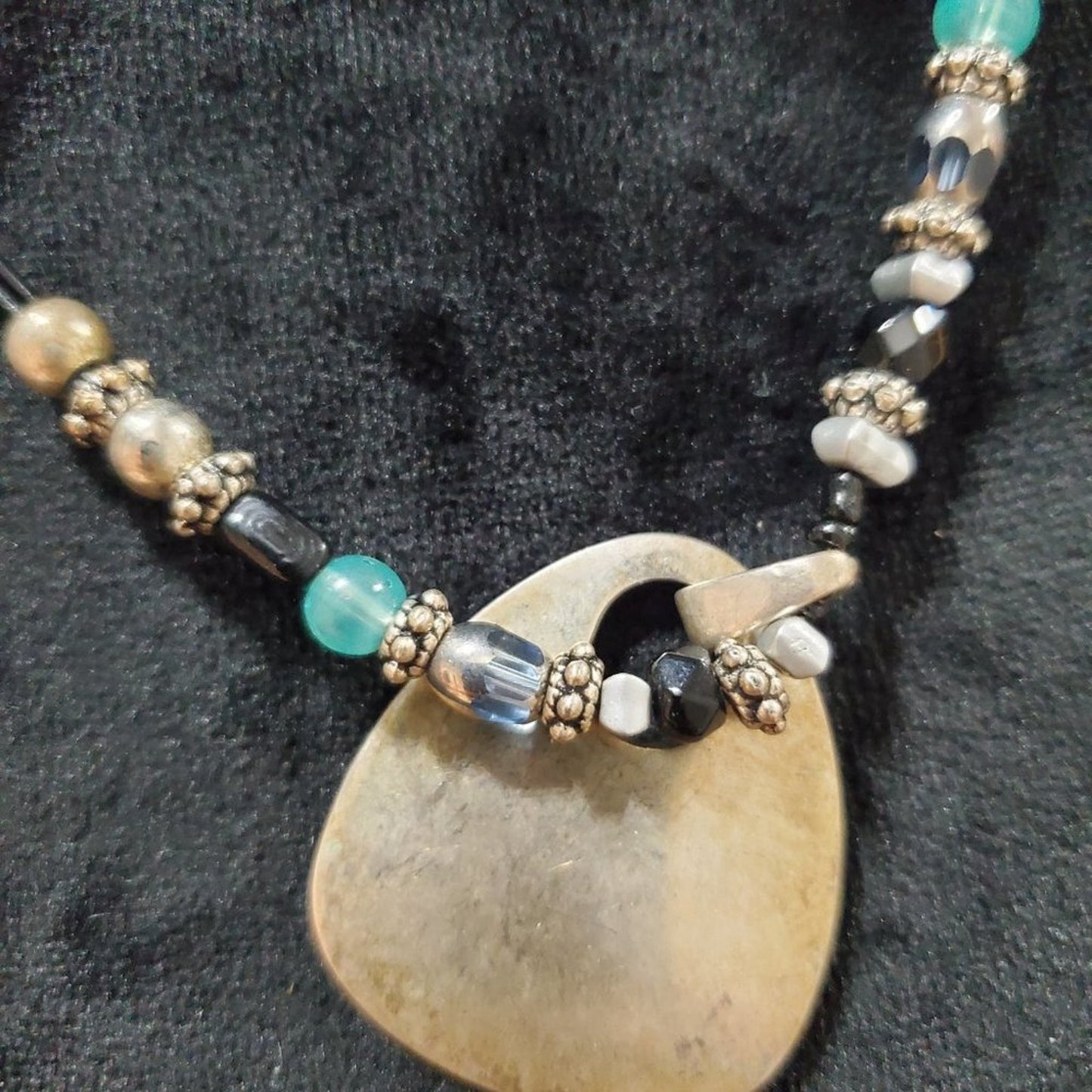 Women's Multicolor and Beads Gold Chain Fashion Jewelry Necklace